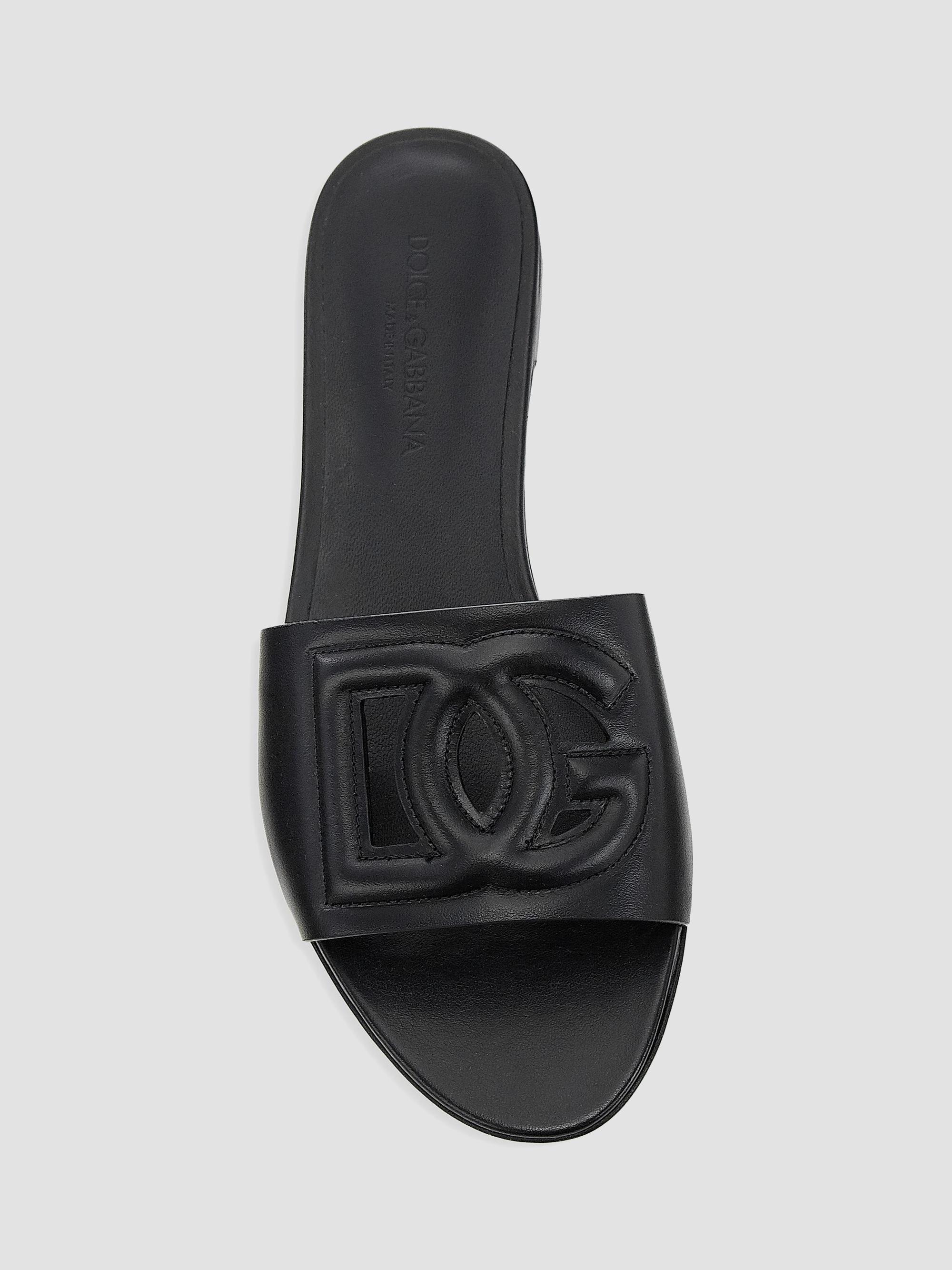 New Dolce & Gabbana sandals never used from Saks Fifth Ave. asking $275 Dolce&Gabbana Cut-Out DG Rubber Sandals | Neiman Marcus main image 3