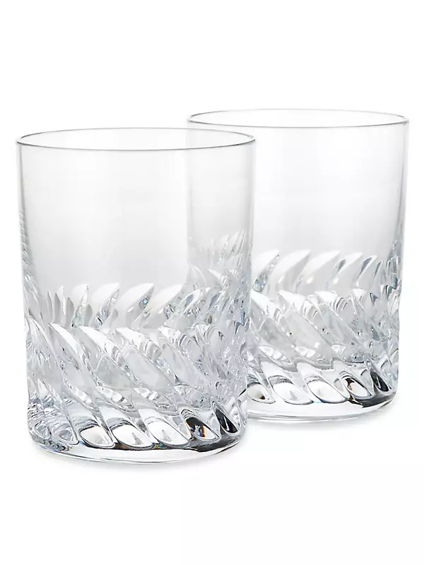 Double Old Fashioned Chateau Baccarat Tumblers, Set of 2 - Jung Lee NY
