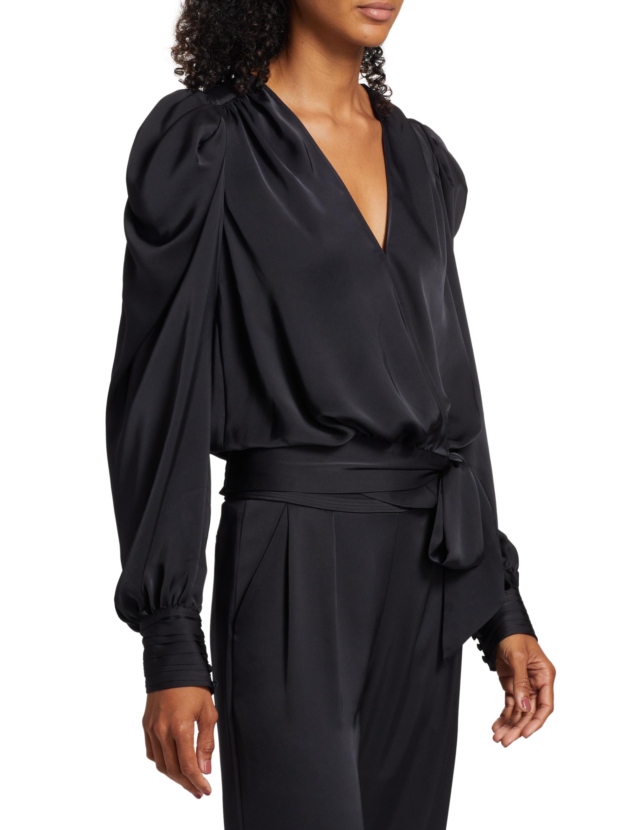美品✨️ルフィル 2024年 NYLON STRETCH BROAD BLOUSE Ramy Brook Pauline Wrap-Front Blouse | Saks Fifth Avenue