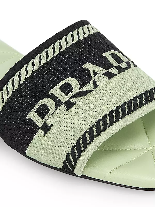Prada Badge Hair Clips or Ties - Black, White, Pink