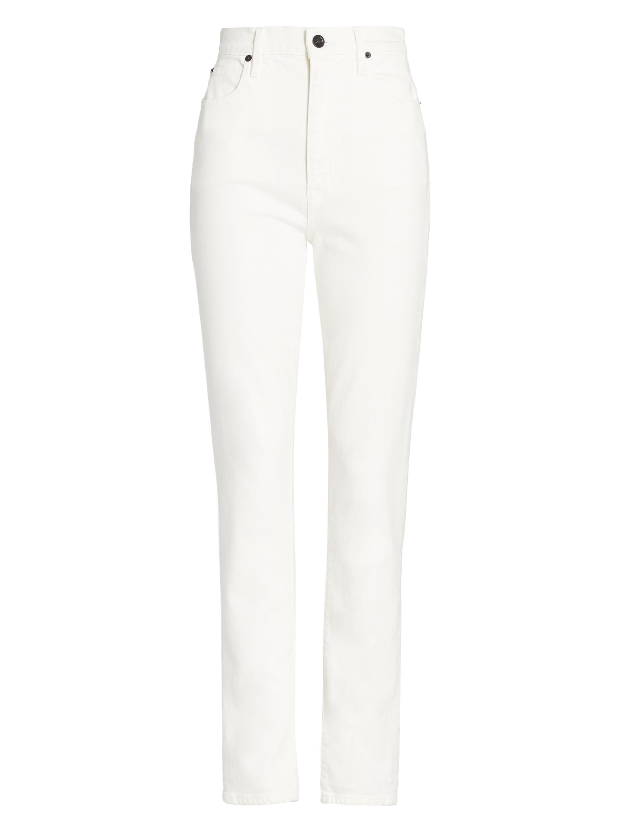 SLVRLAKE Women's Beatnik High-Rise Stretch Skinny Jeans - White