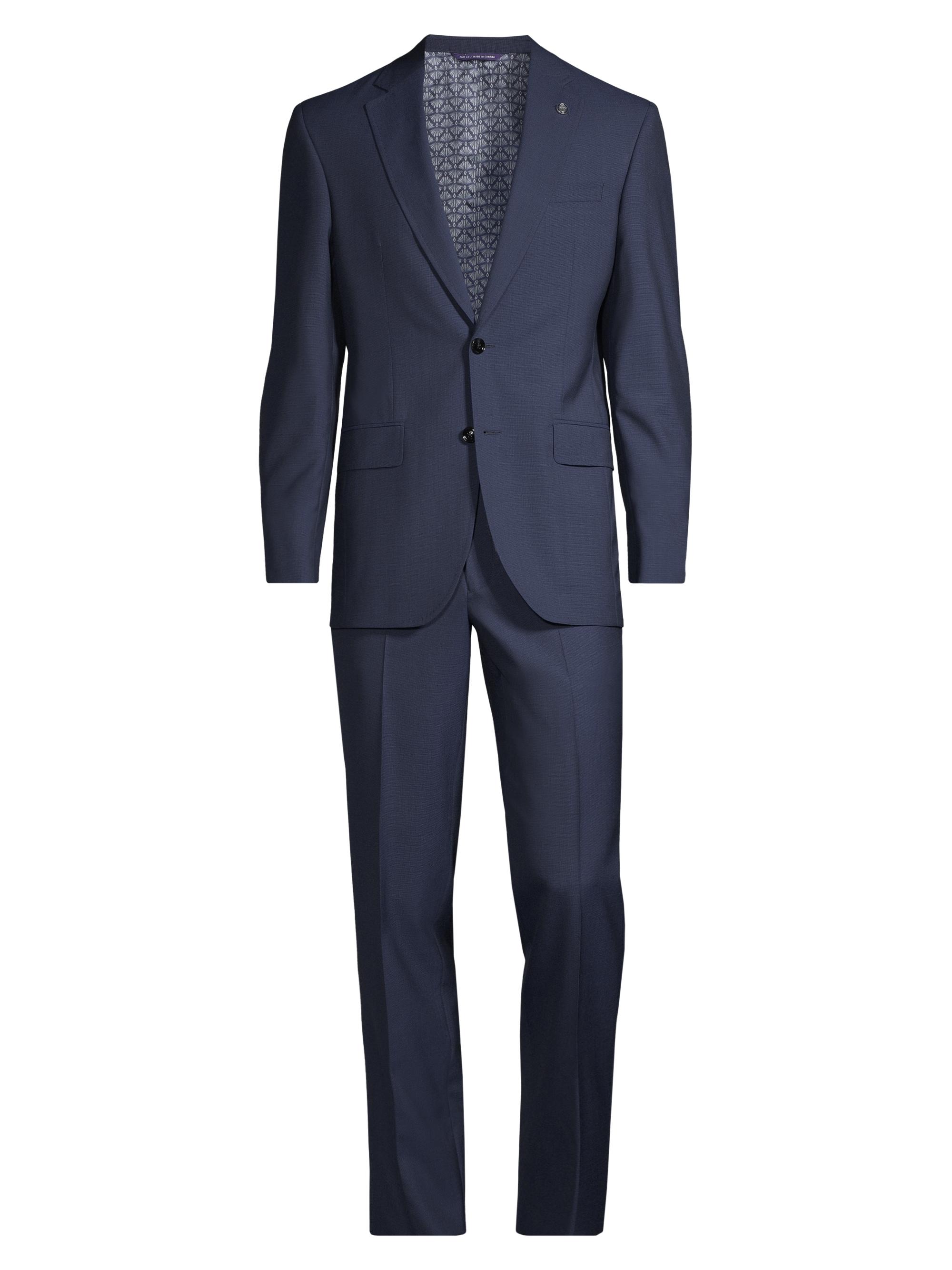 Ted Baker Men's Wool High Suit - Blue