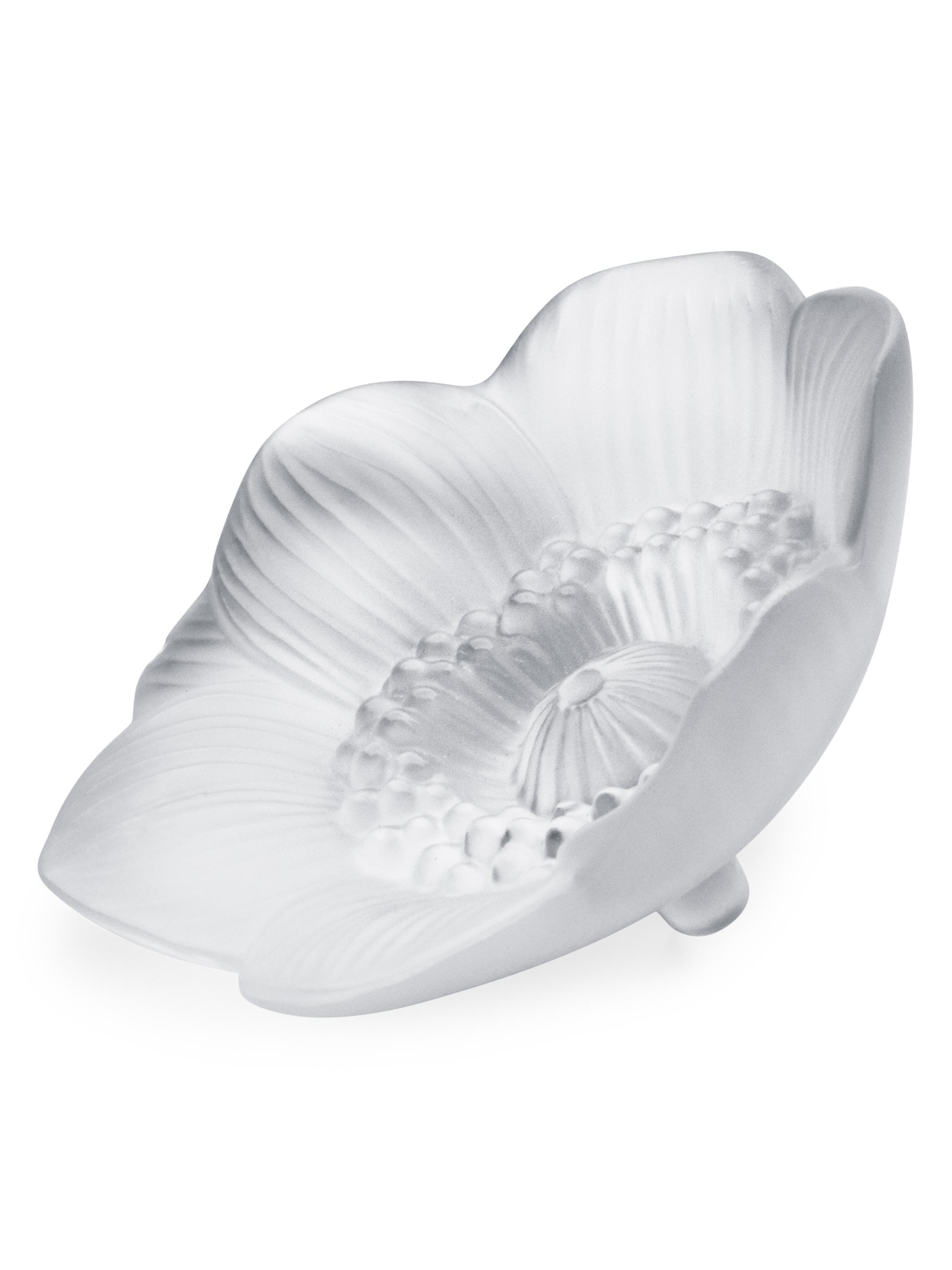 Lalique Anemone Crystal Sculpture - Clear