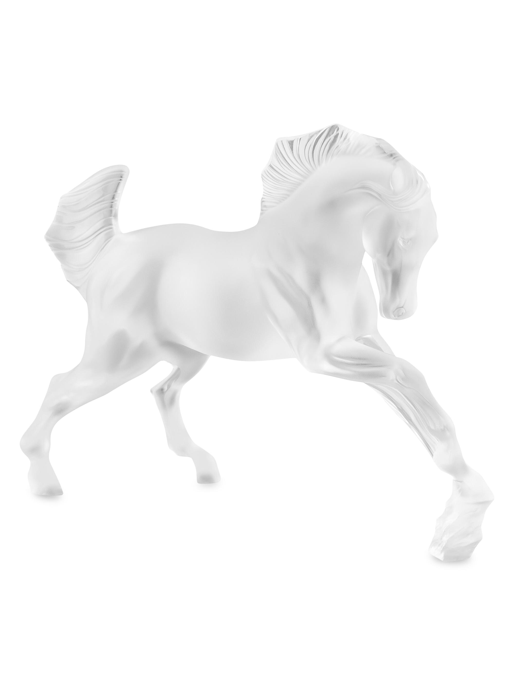 Lalique Horse Crystal Sculpture - Clear