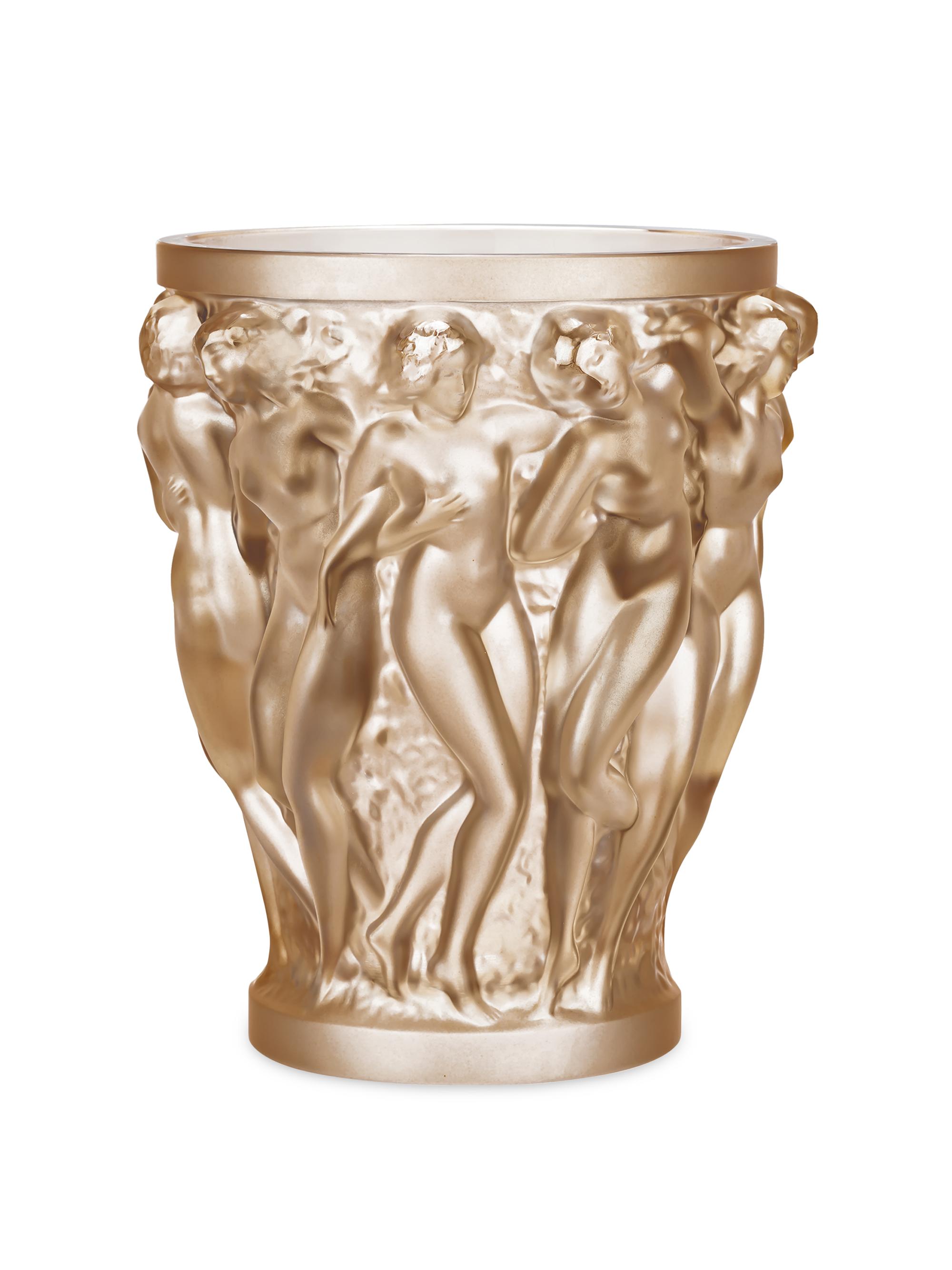 Lalique Bacchantes Small Vase - Gold