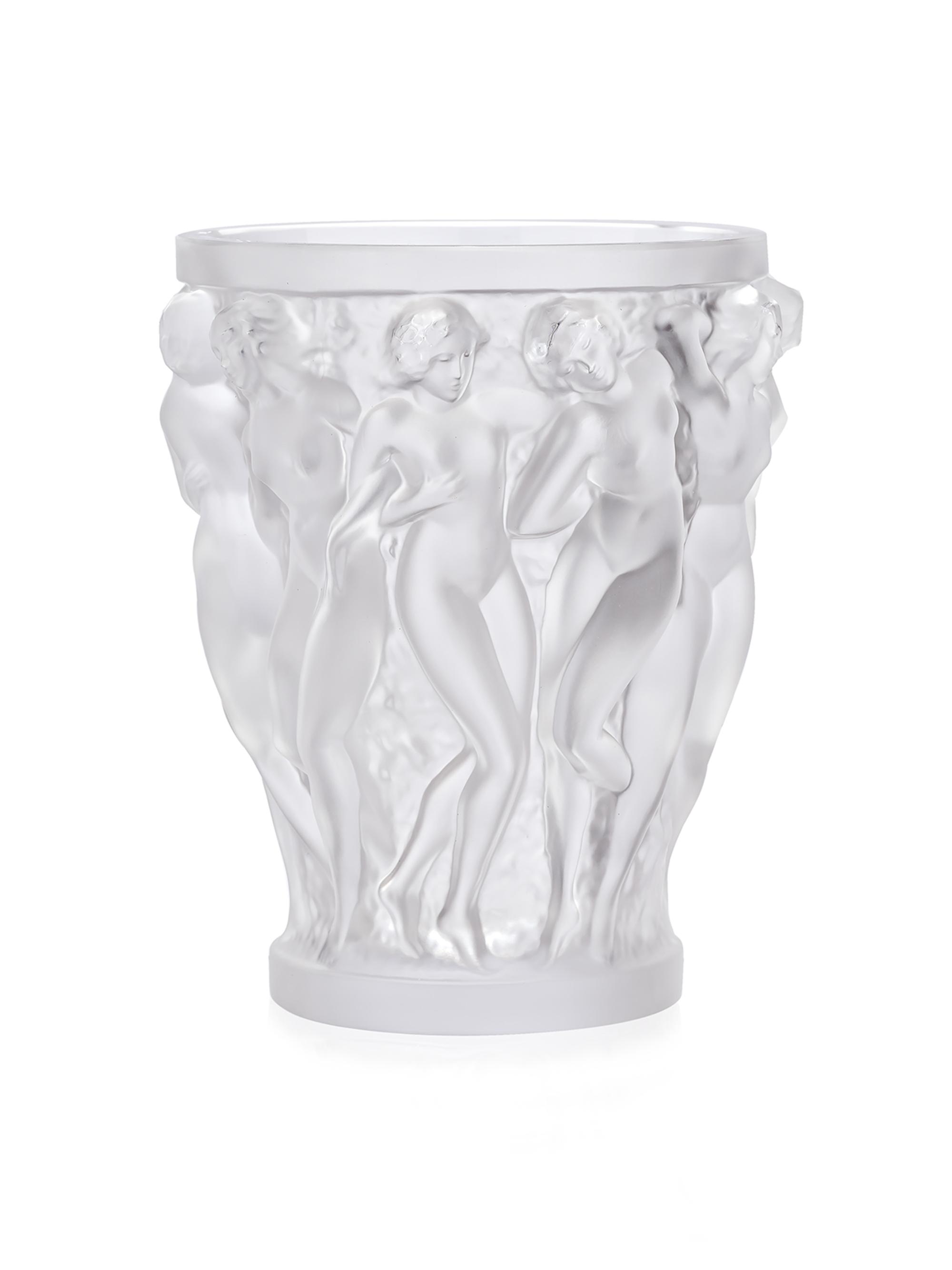Lalique Bacchantes Small Vase - Clear
