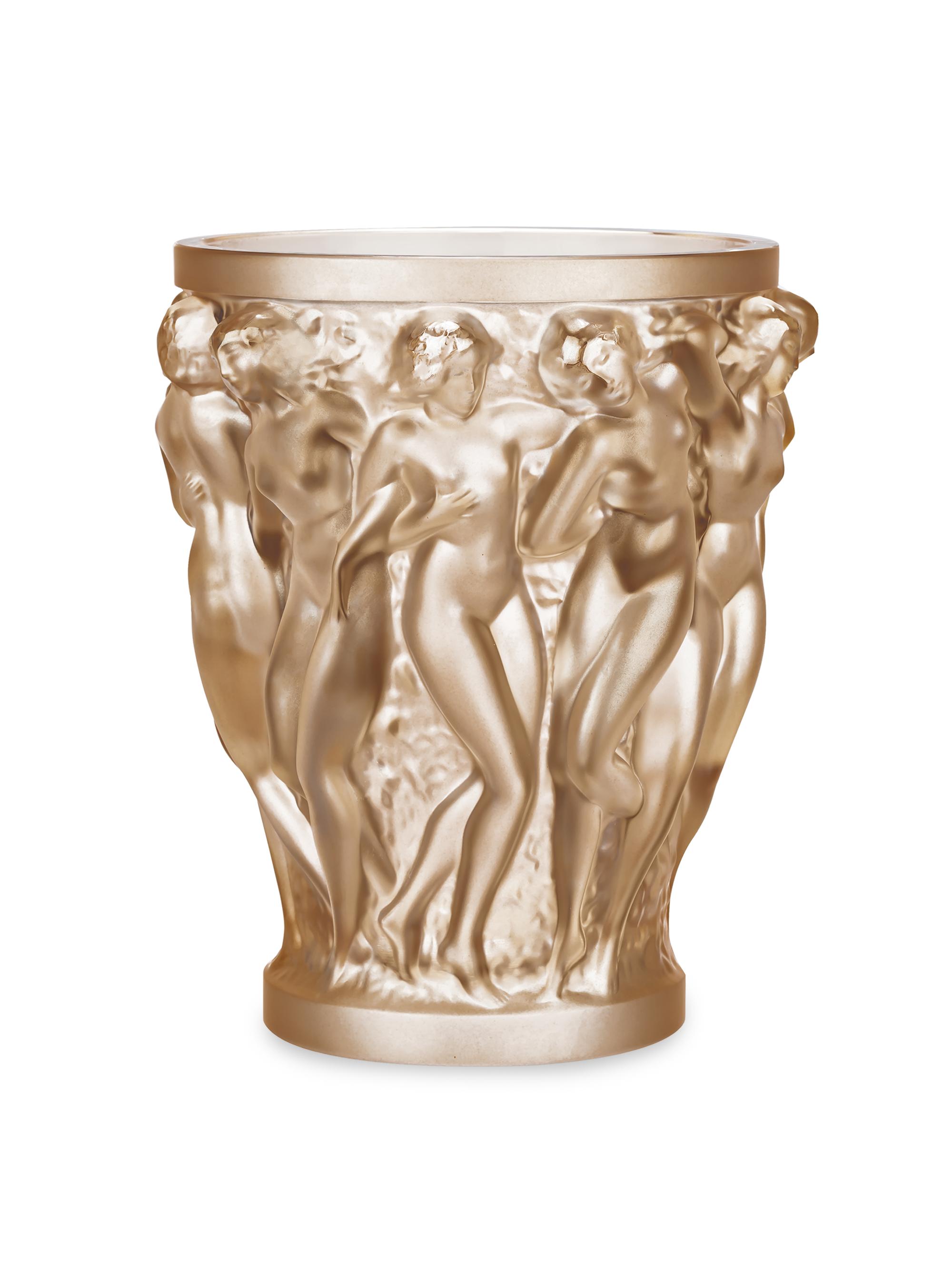 Lalique Bacchantes Vase - Gold