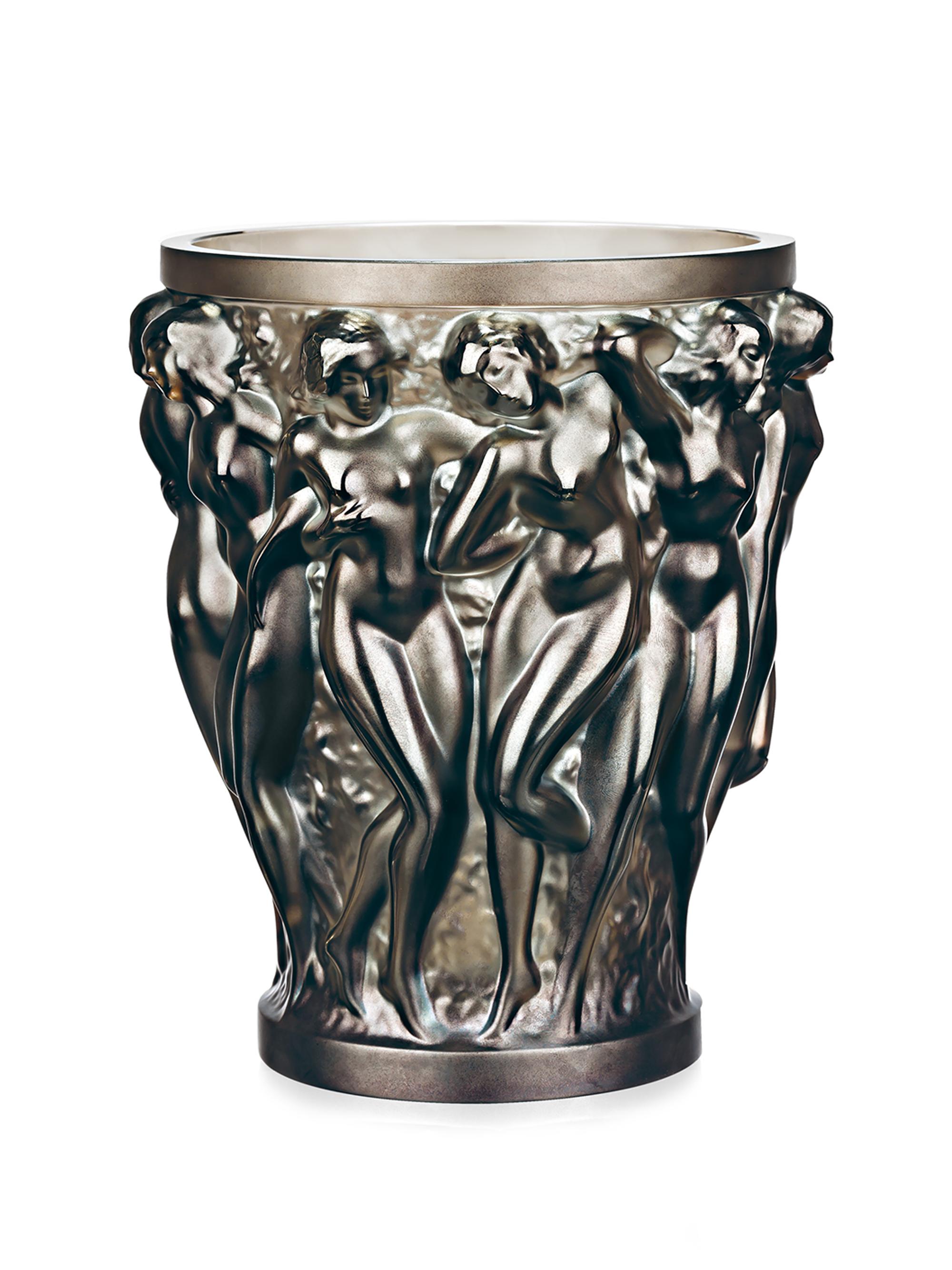 Lalique Bacchantes Small Vase - Bronze