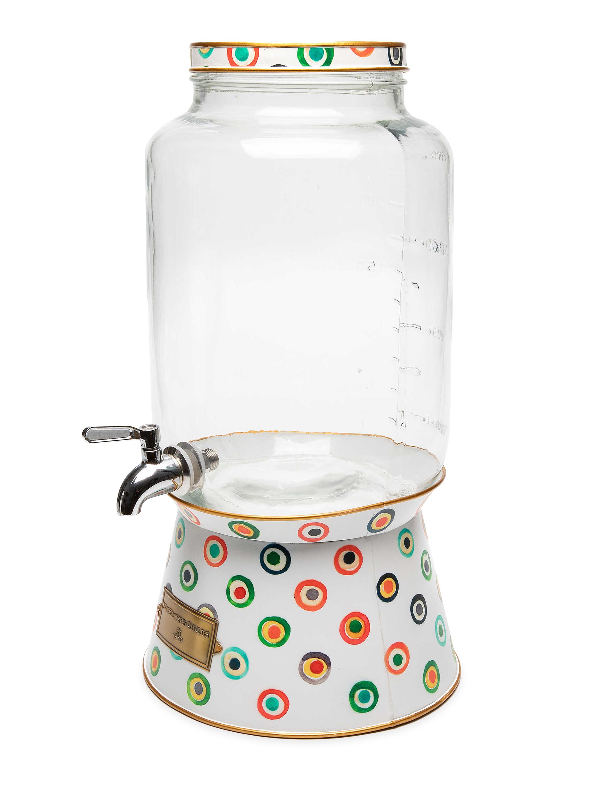 MacKenzie-Childs Lunares Galvanized Beverage Dispenser