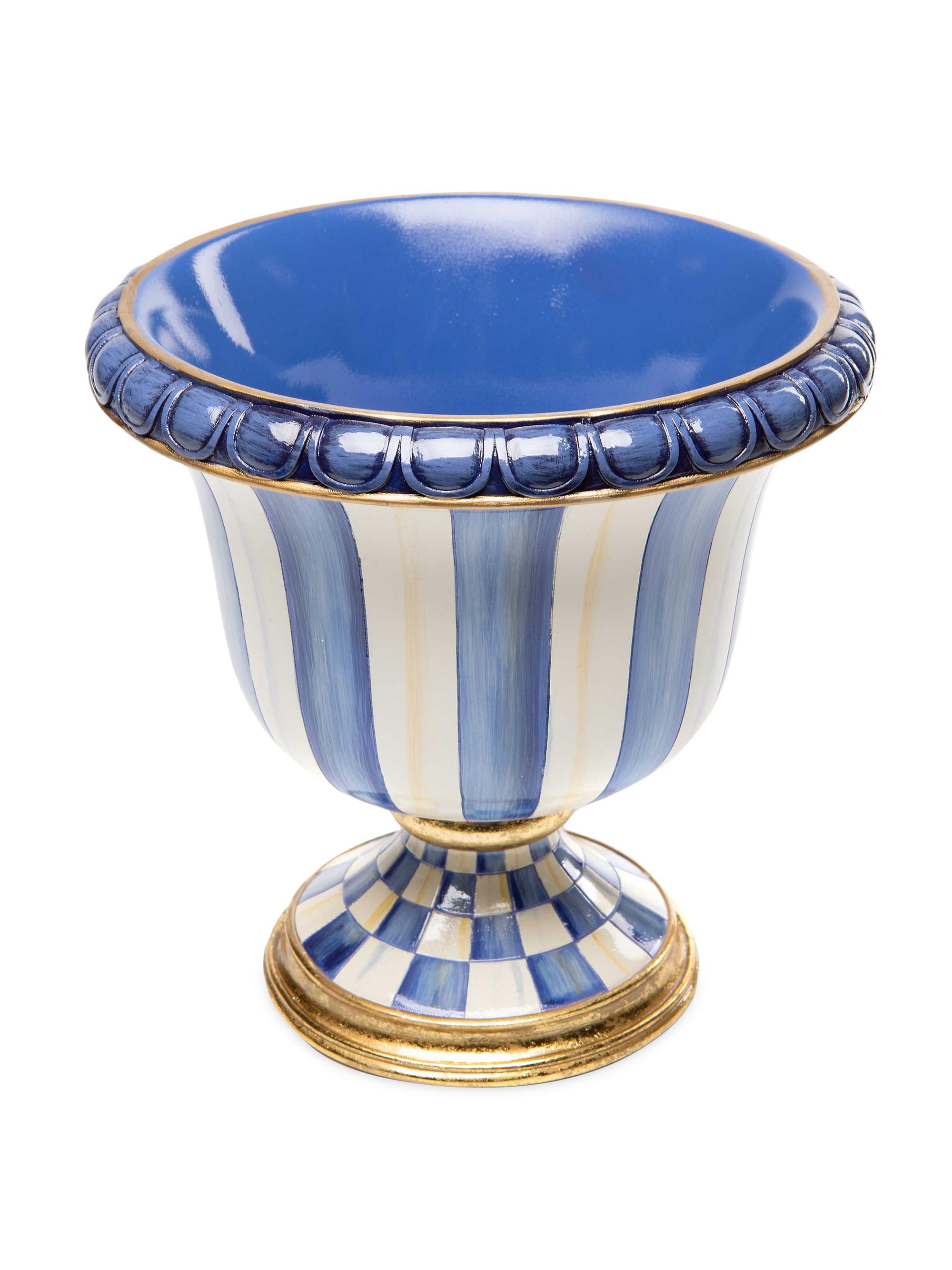 MacKenzie-Childs Royal Stripe Tabletop Urn