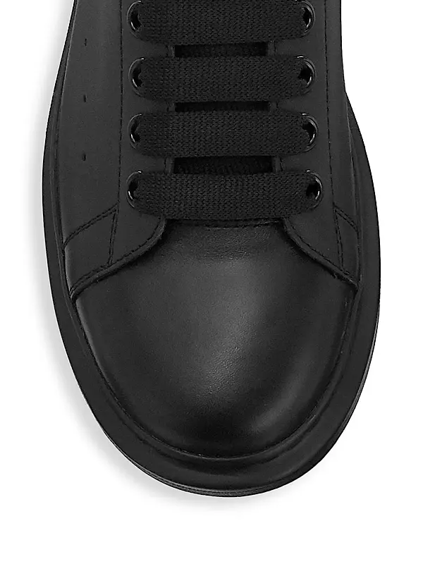 Shop Alexander McQueen Oversized Embossed Leather Sneakers | Saks 