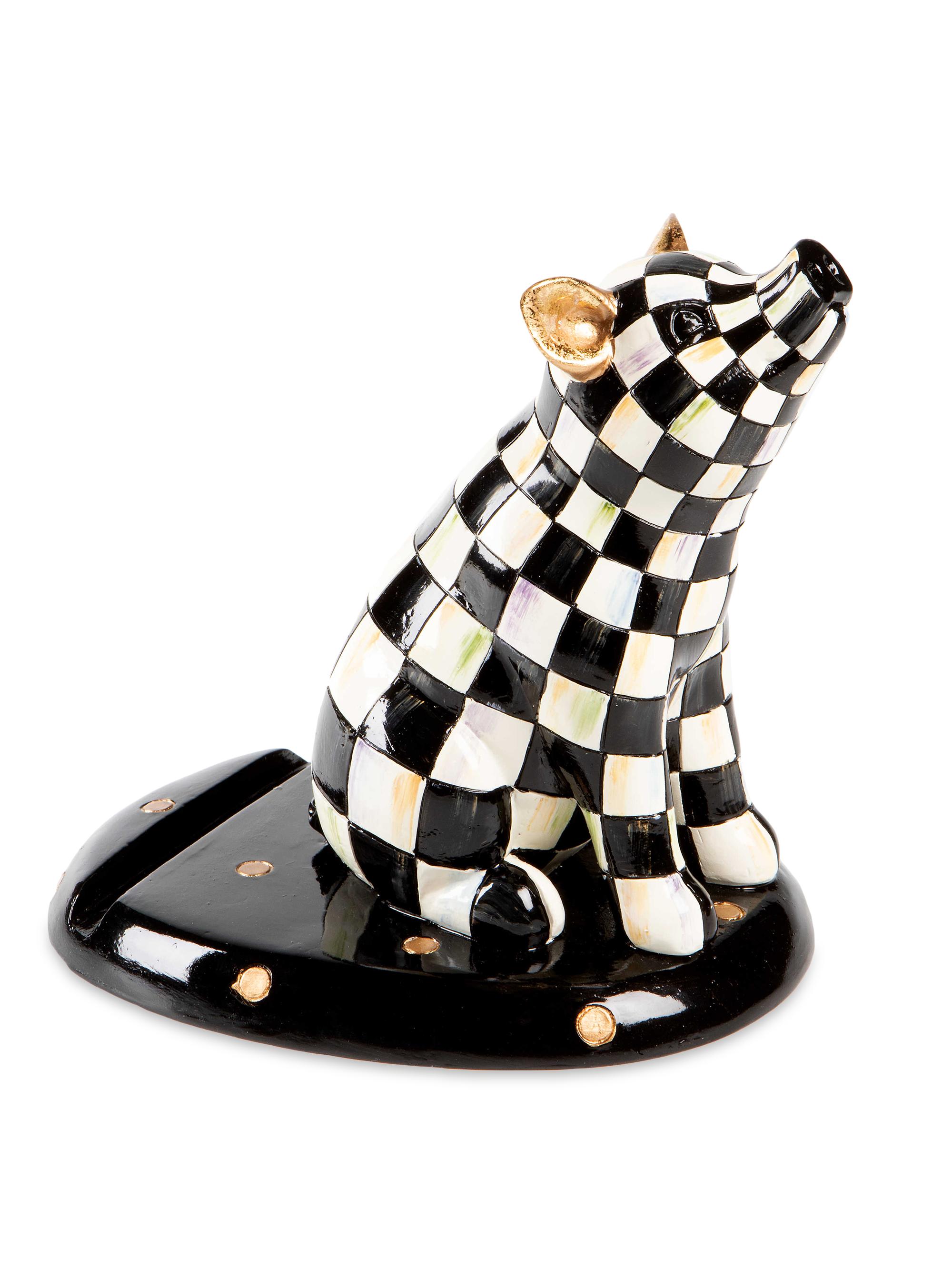 MacKenzie-Childs Pig Resin iPad Stand