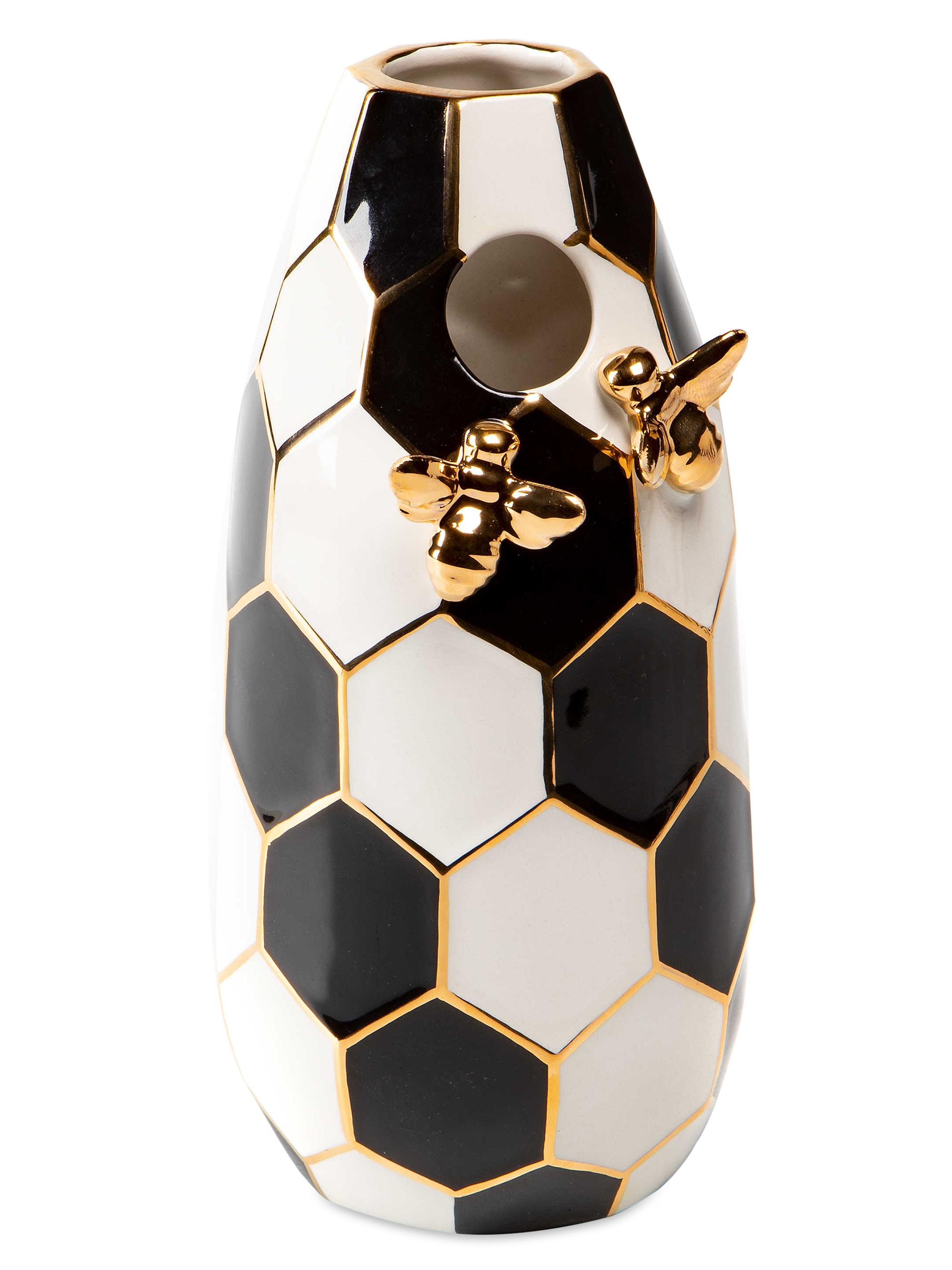 MacKenzie-Childs Queen Bee Honeycomb Vase
