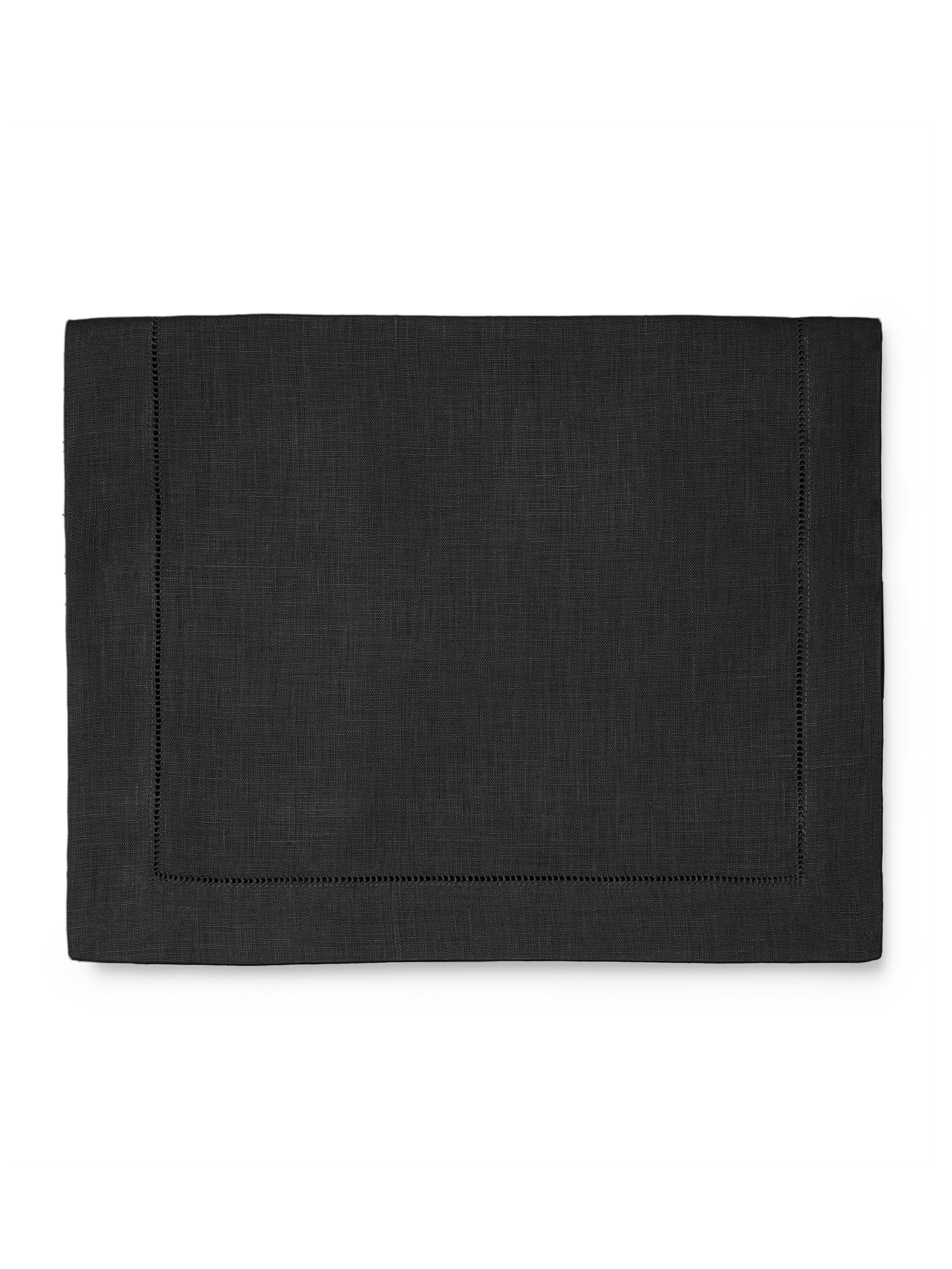 Sferra Festival Square Linen Table Runner - Black 15 x 108 | Thumbnail 2