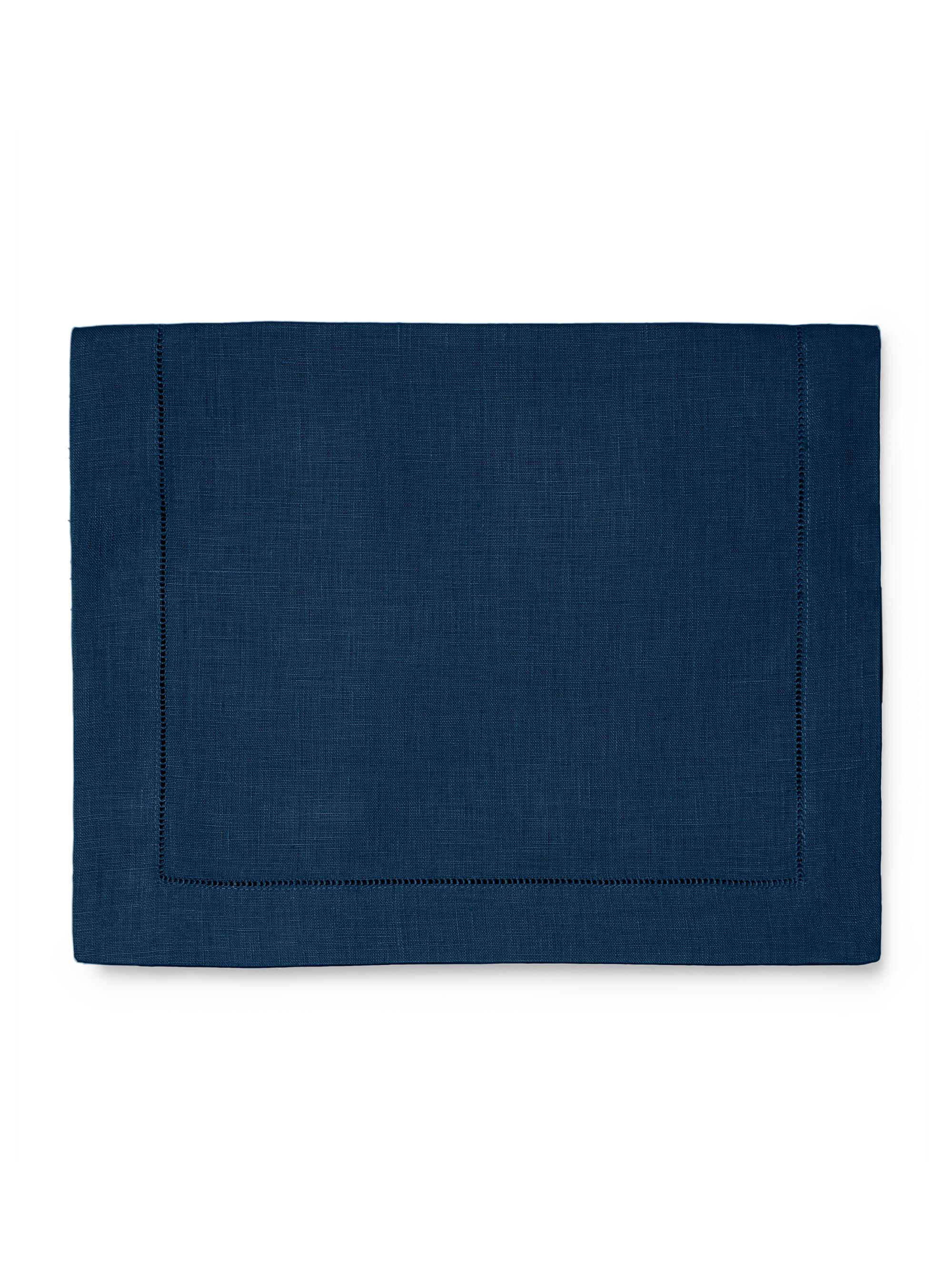 Sferra Festival Square Linen Table Runner - Navy 15 x 108