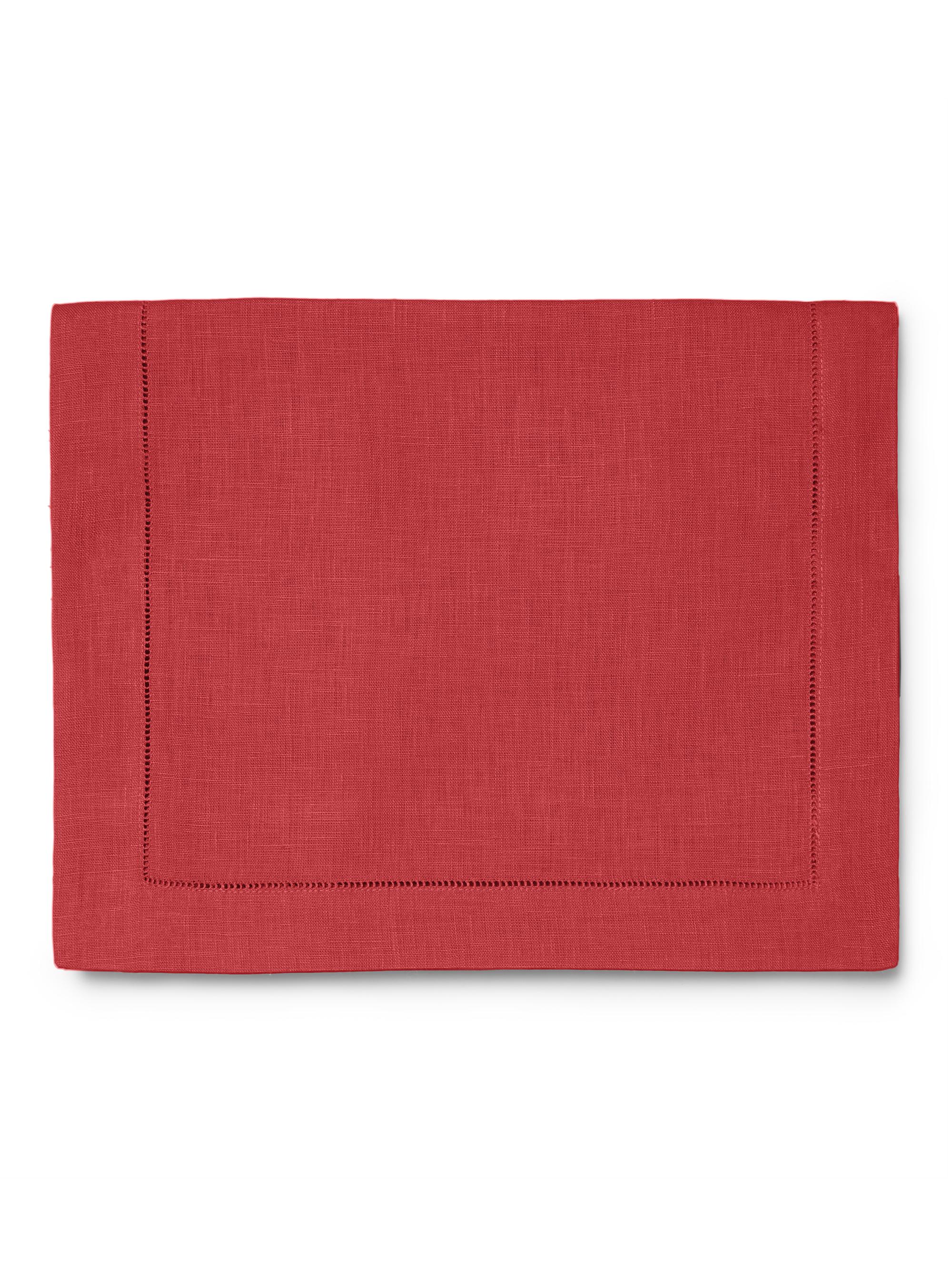 Sferra Festival Square Linen Table Runner - Red 15 x 108 | Thumbnail 2