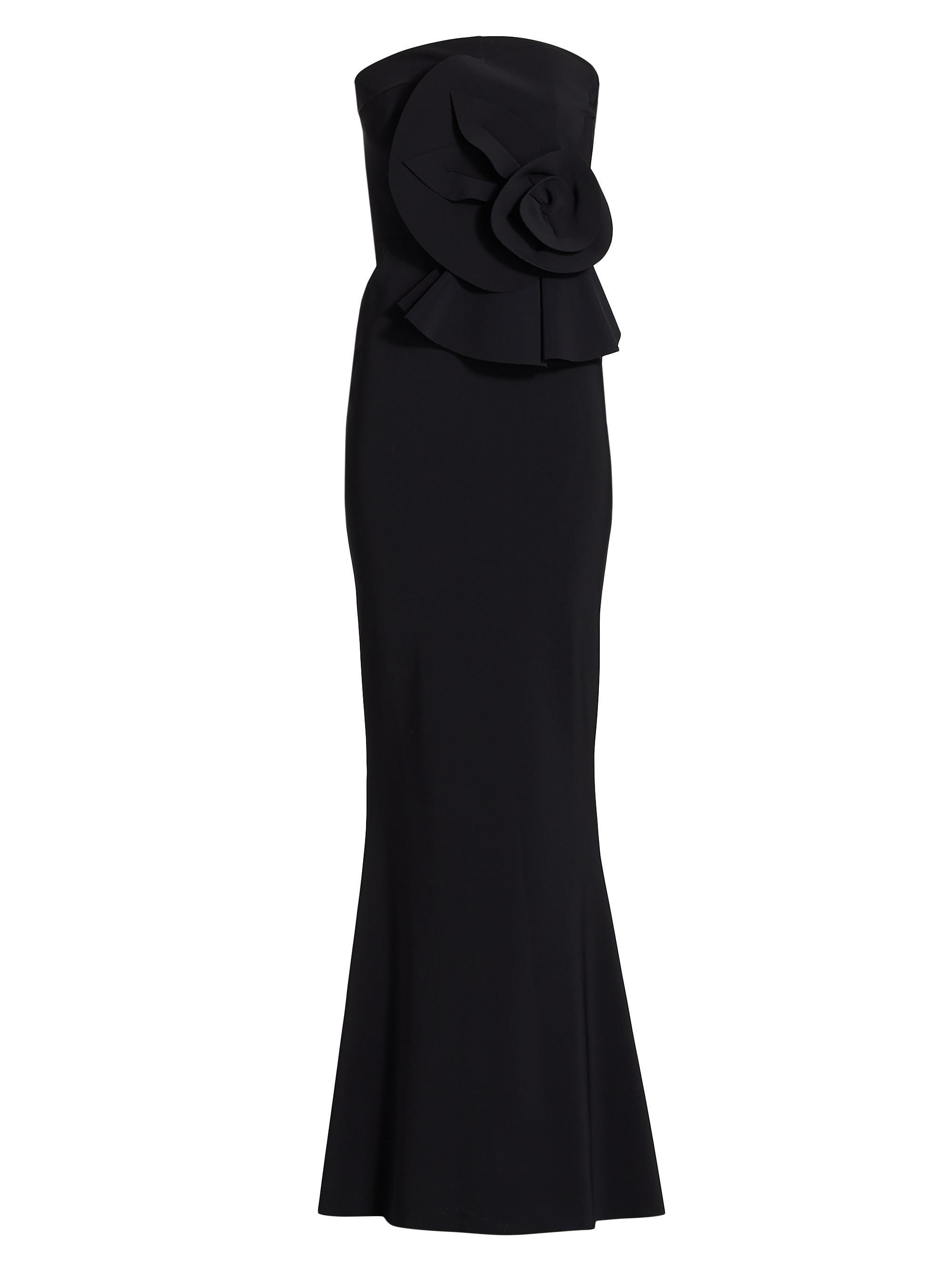 Chiara Boni La Petite Robe Women's Hebe Strapless Ruffle Gown - Black