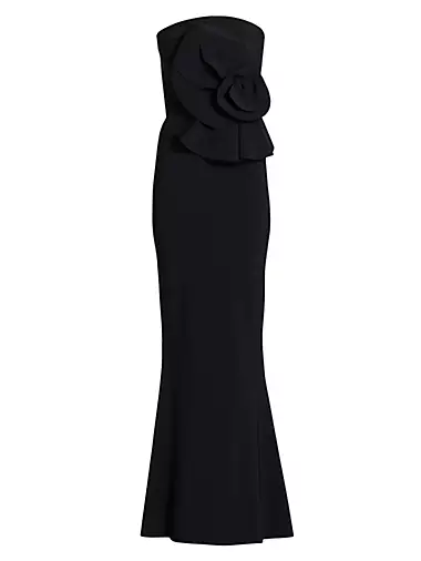 Hebe Strapless Ruffle Gown