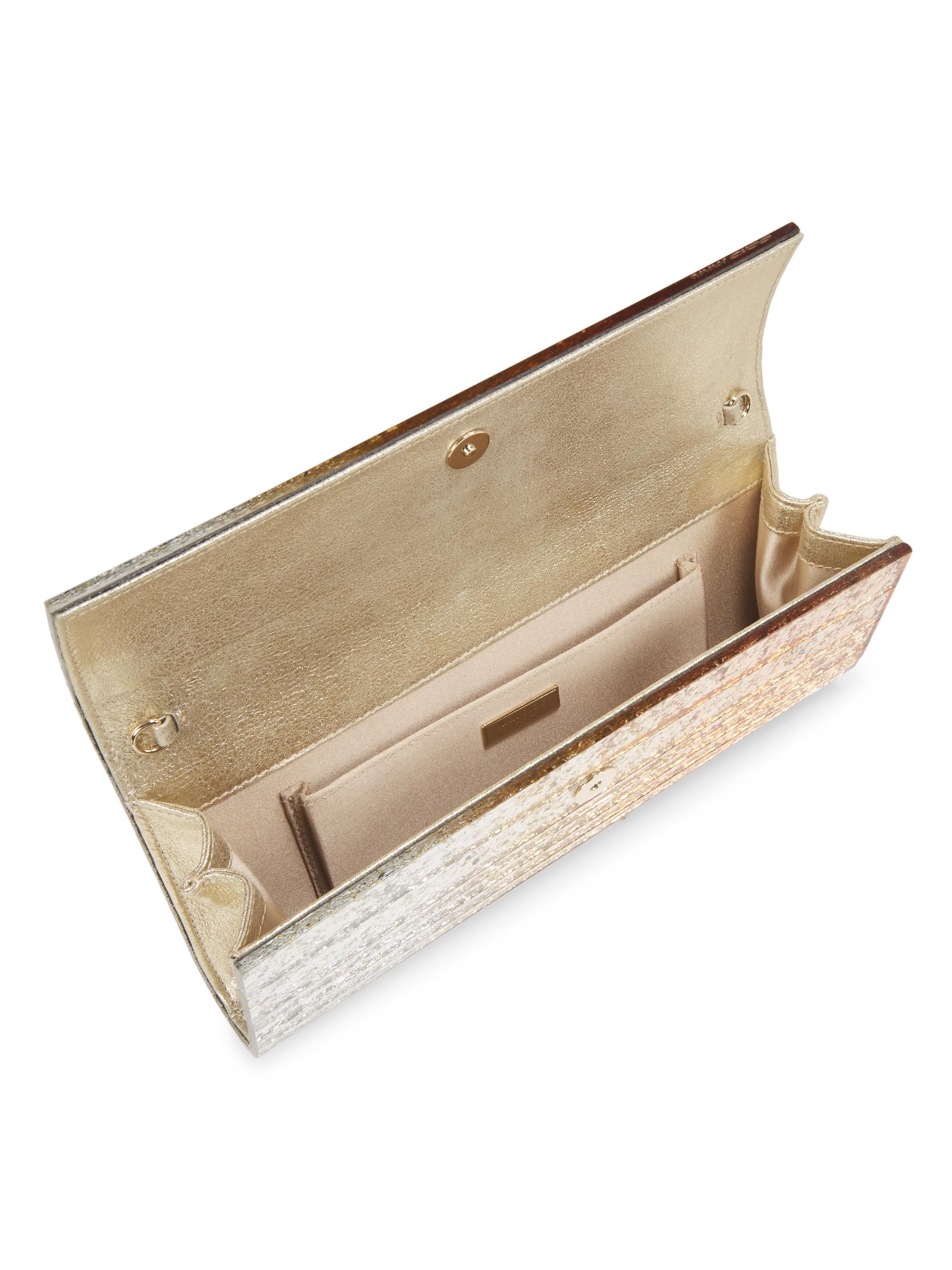 Jimmy Choo Sweetie Glitter Clutch-On-Chain | Saks Fifth Avenue