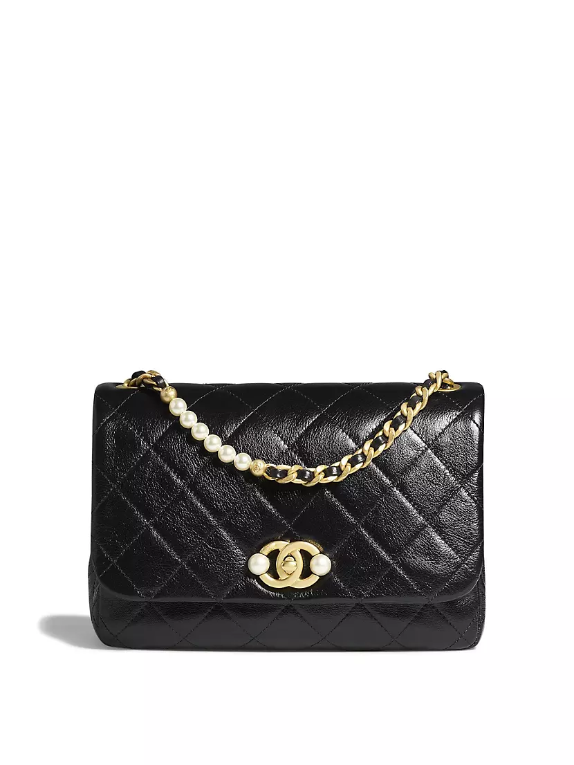 Chanel Small Flap Bag Top Handle AS4184 B13088 94305, Black, One Size