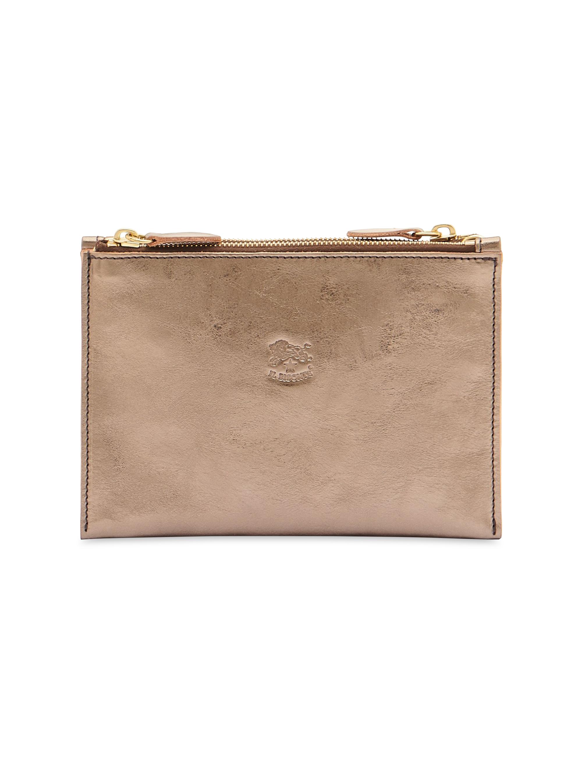 Il Bisonte Women's Vacchetta Leather Clutch - Bronze