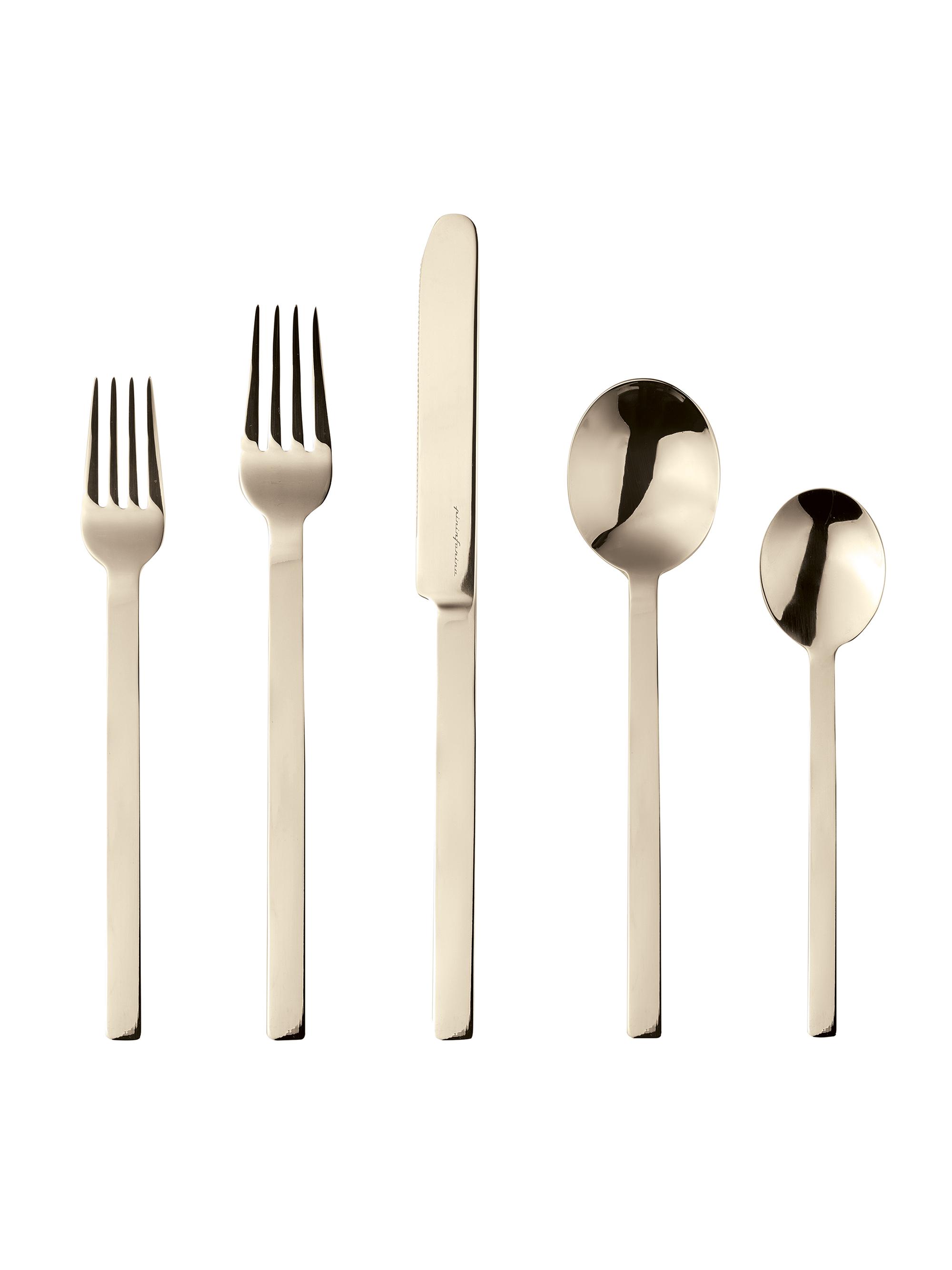 Mepra Stile 5-Piece Flatware Set - Champagne