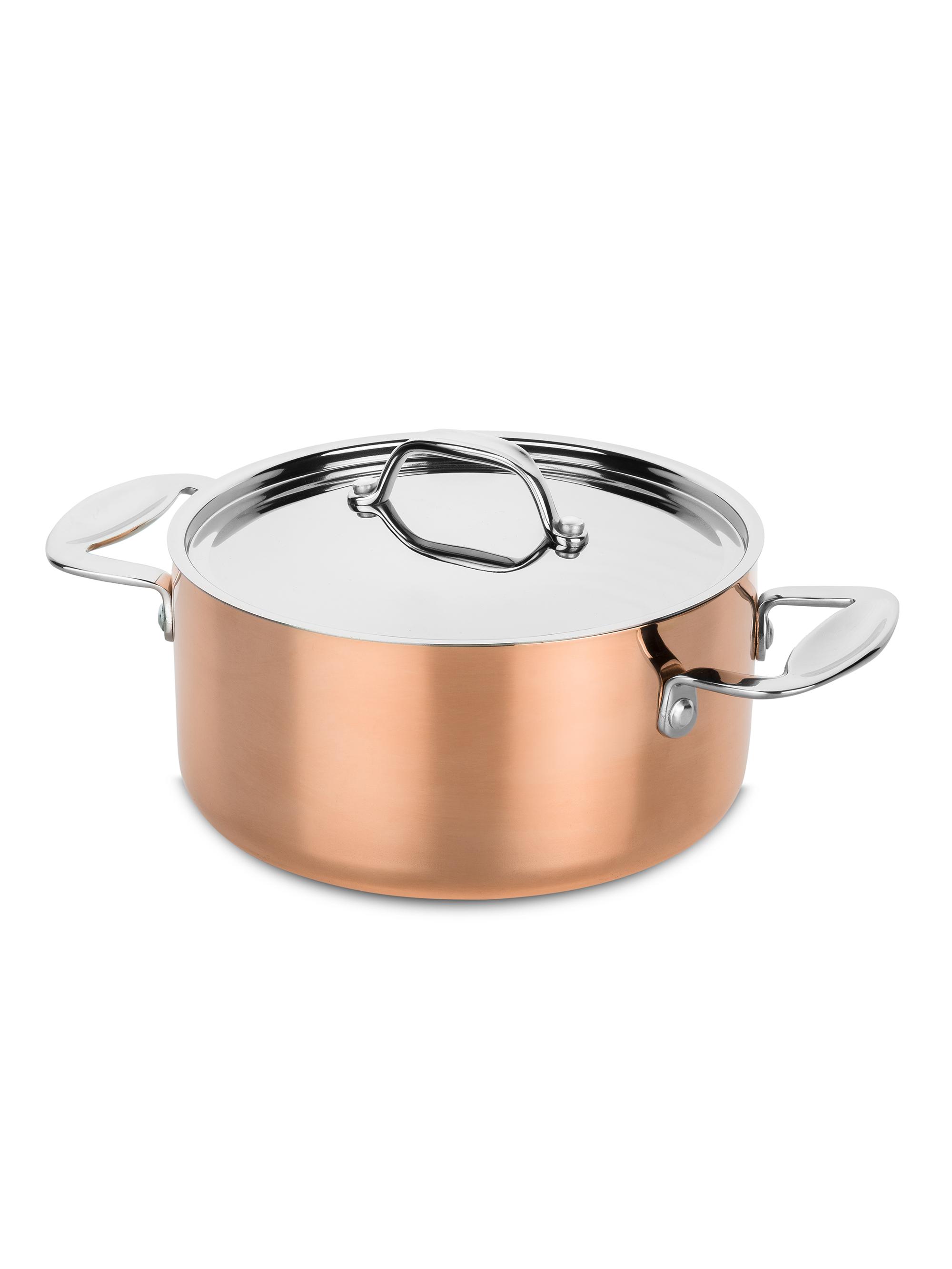 Mepra Toscana 6.5-Quart Lidded Casserole Pot - Copper