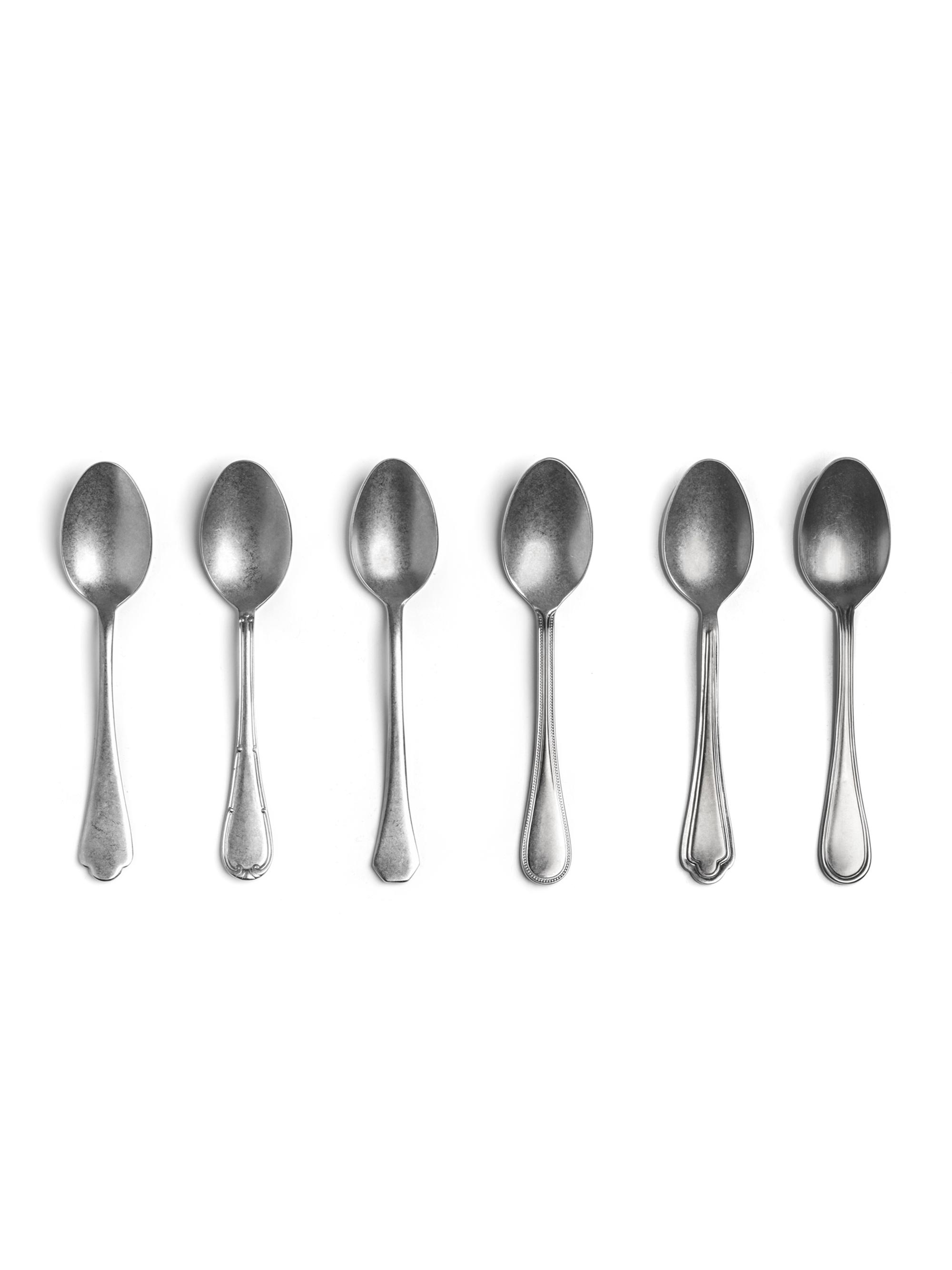 Mepra Original Vintage 6-Piece Coffee Spoon Set - Silver