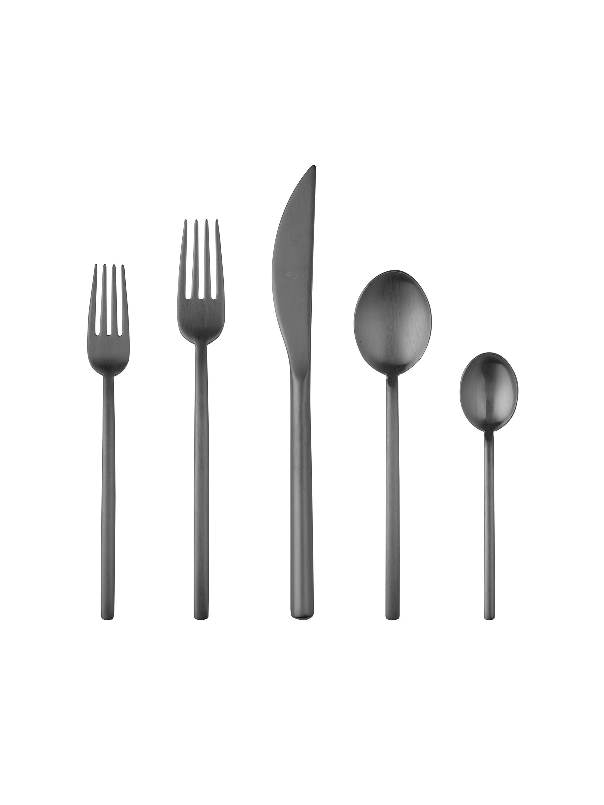 Mepra Natura 5-Piece Flatware Set - Black