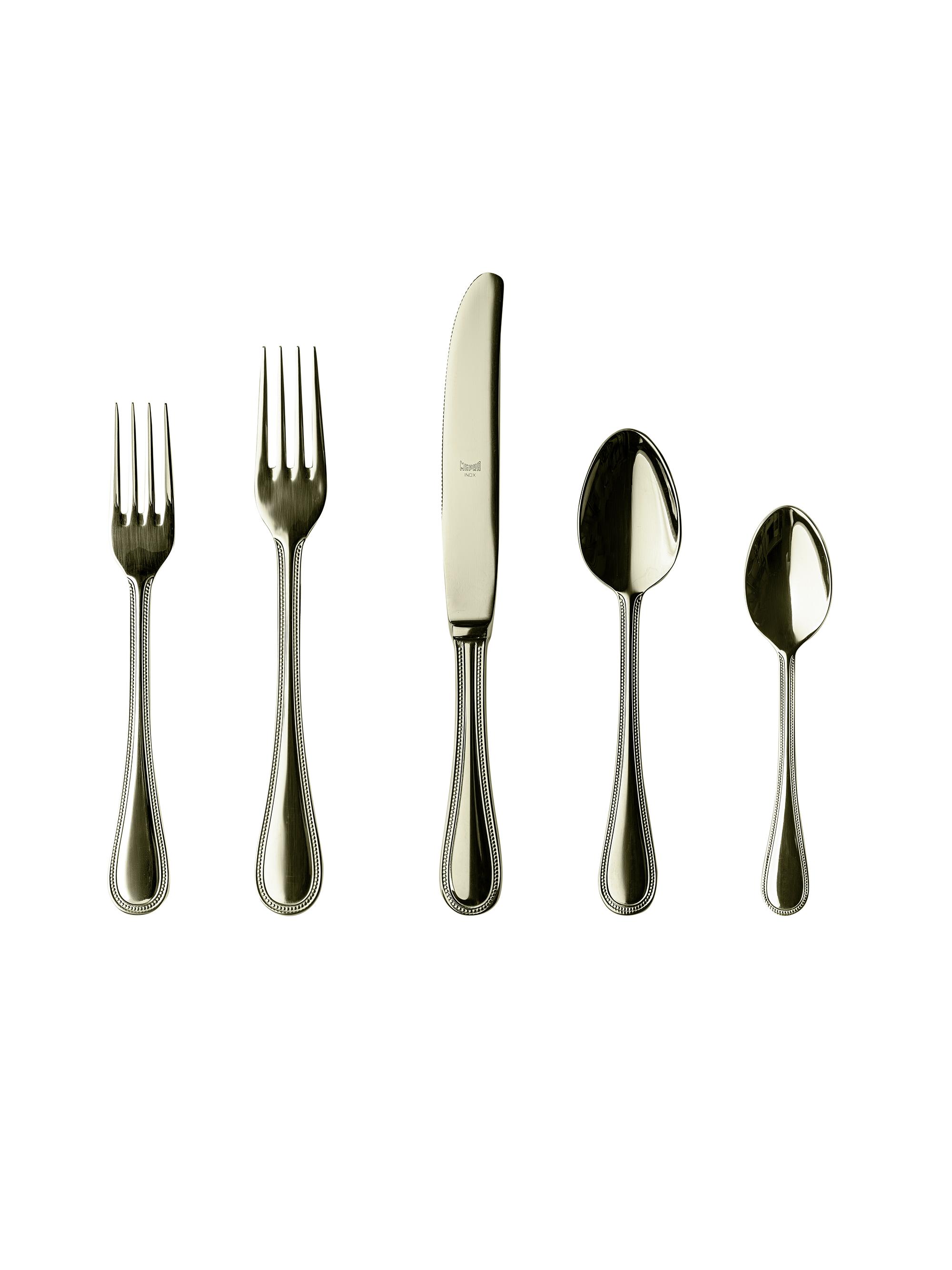 Mepra Perla Champagne 5-Piece Flatware Set - Silver | Thumbnail 2