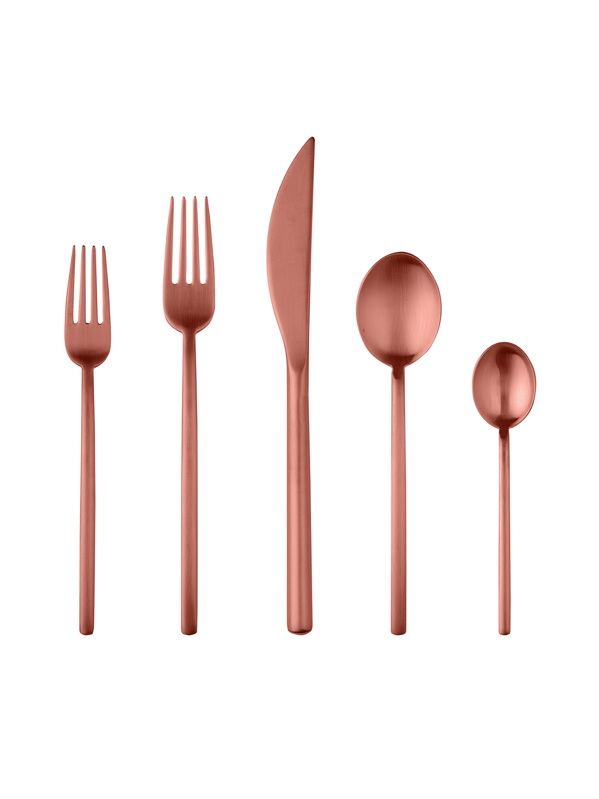 Mepra Linea 5-Piece Cutlery Set - Rose Gold