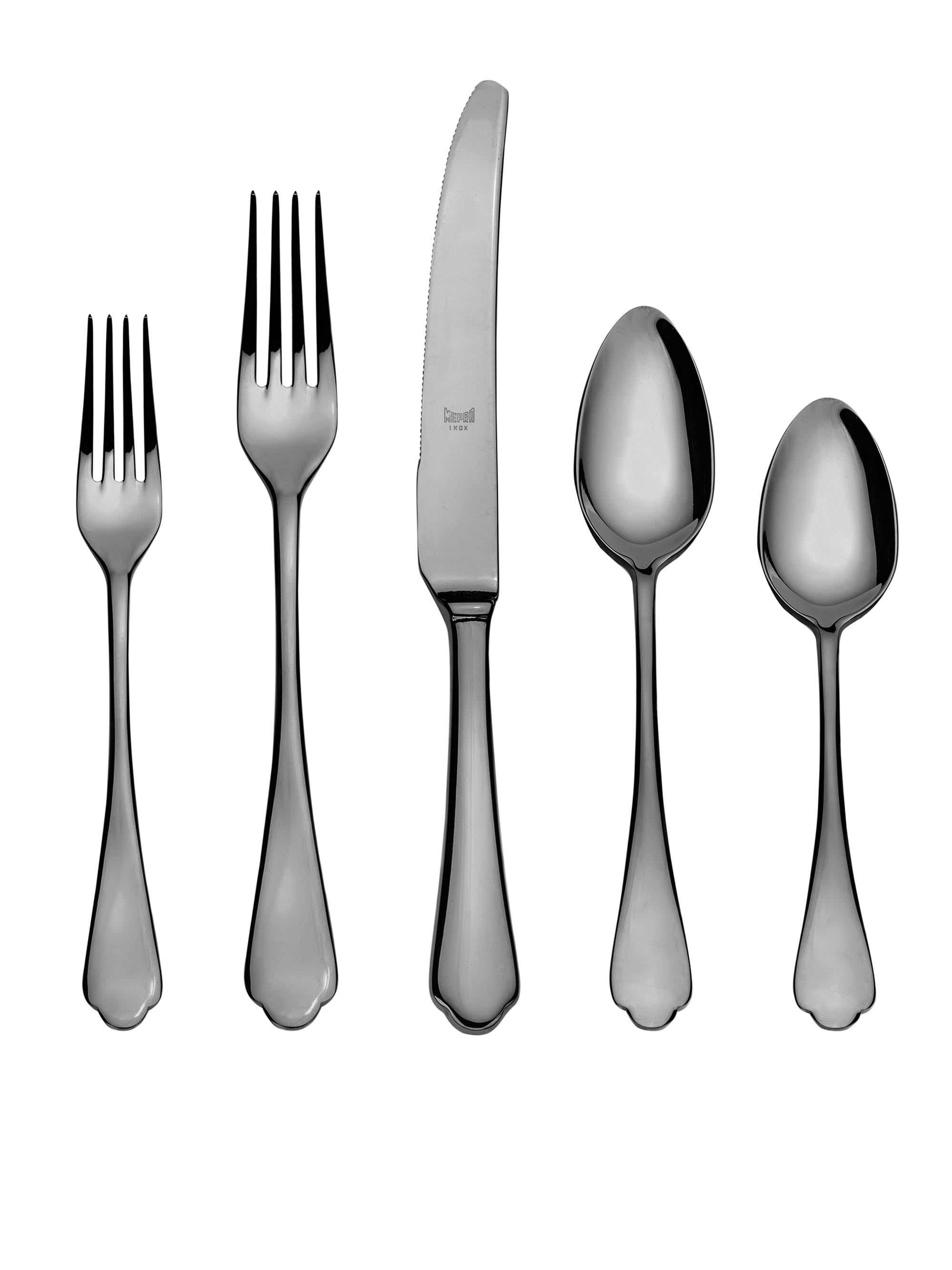 Mepra Dolce Vita 5-Piece Cutlery Set - Black