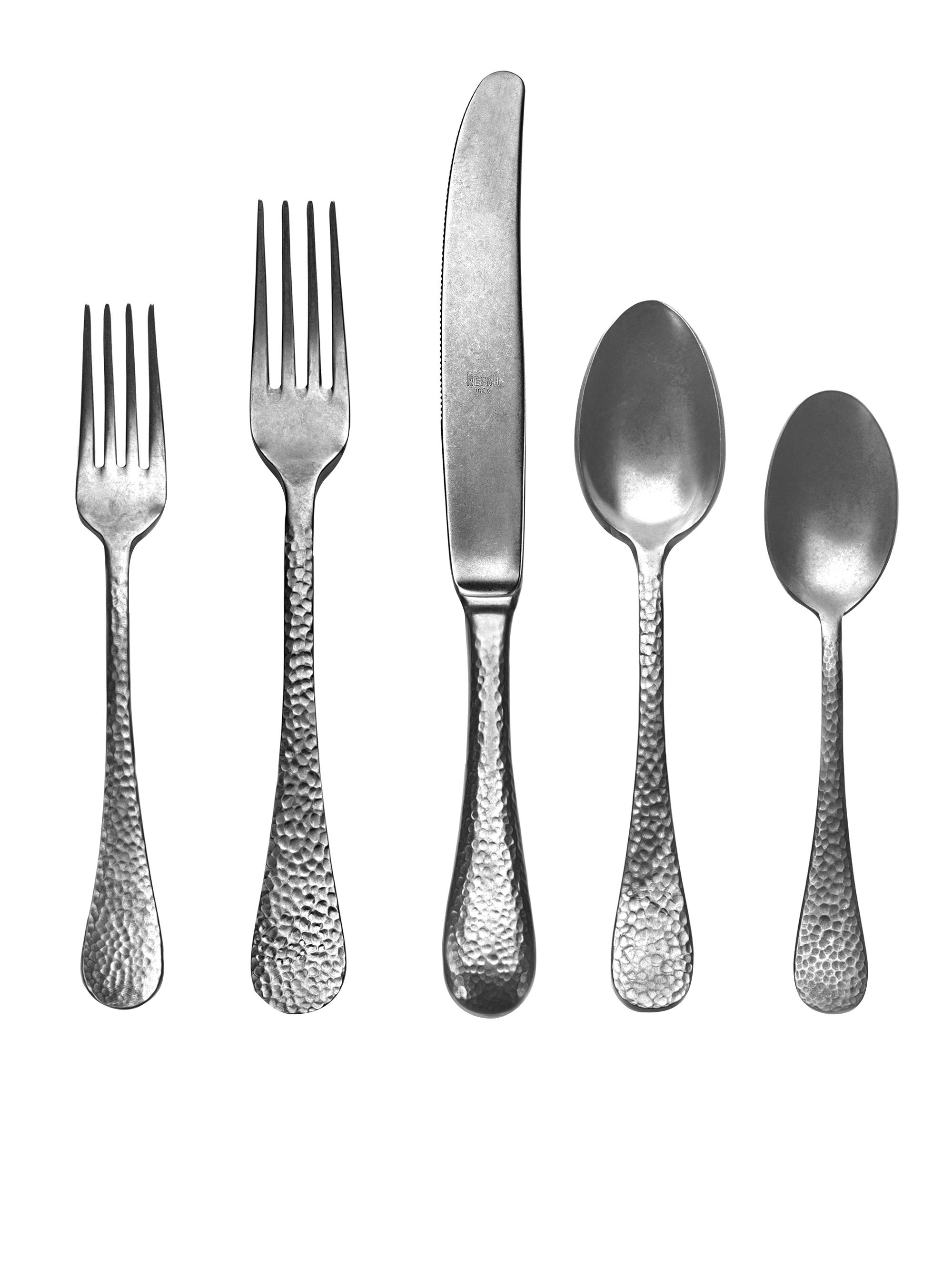 Mepra Epoque 20-Piece Pewter-Finished Cutlery Set - Silver