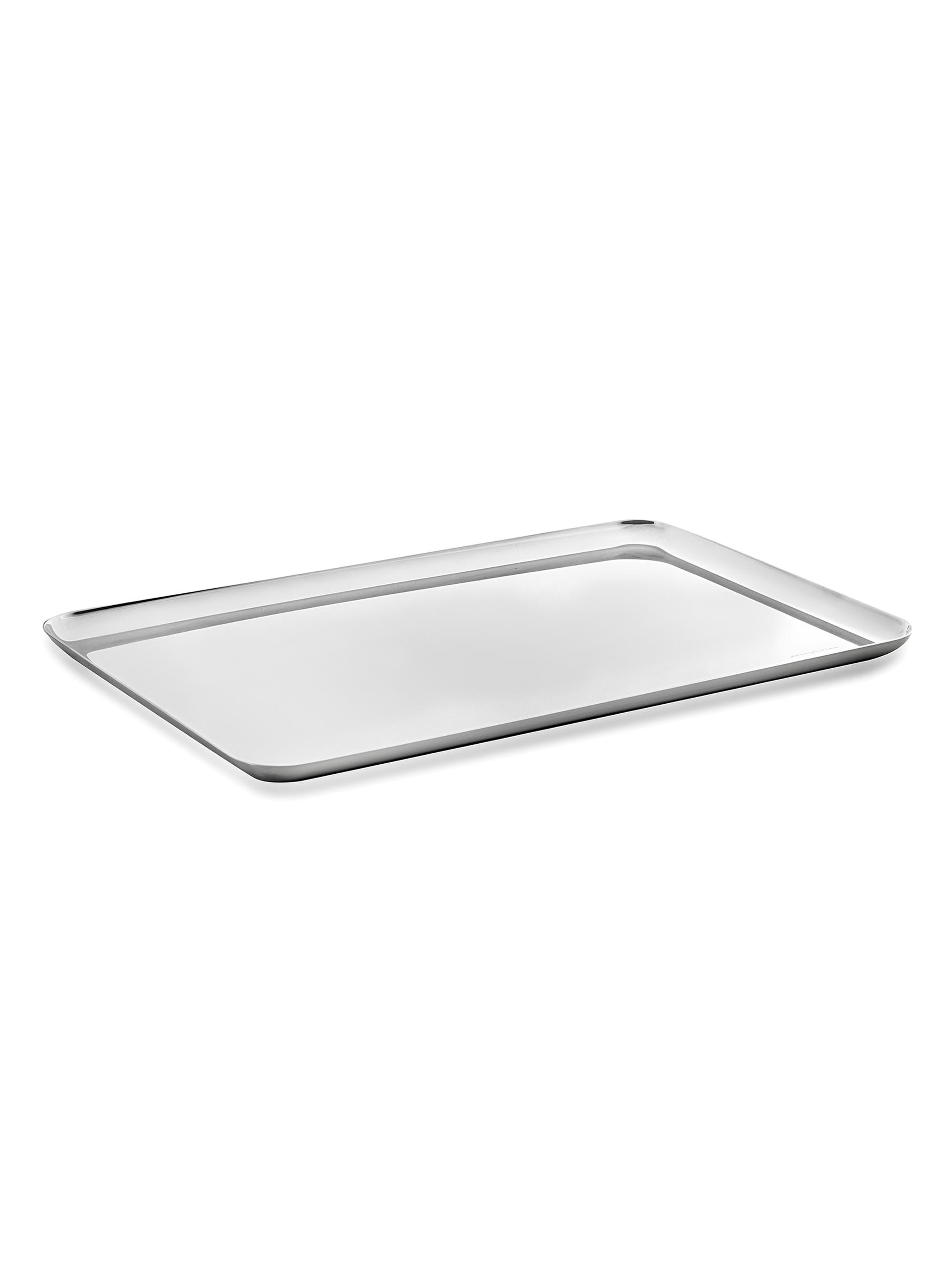 Mepra STILE Rectangular Tray - Silver