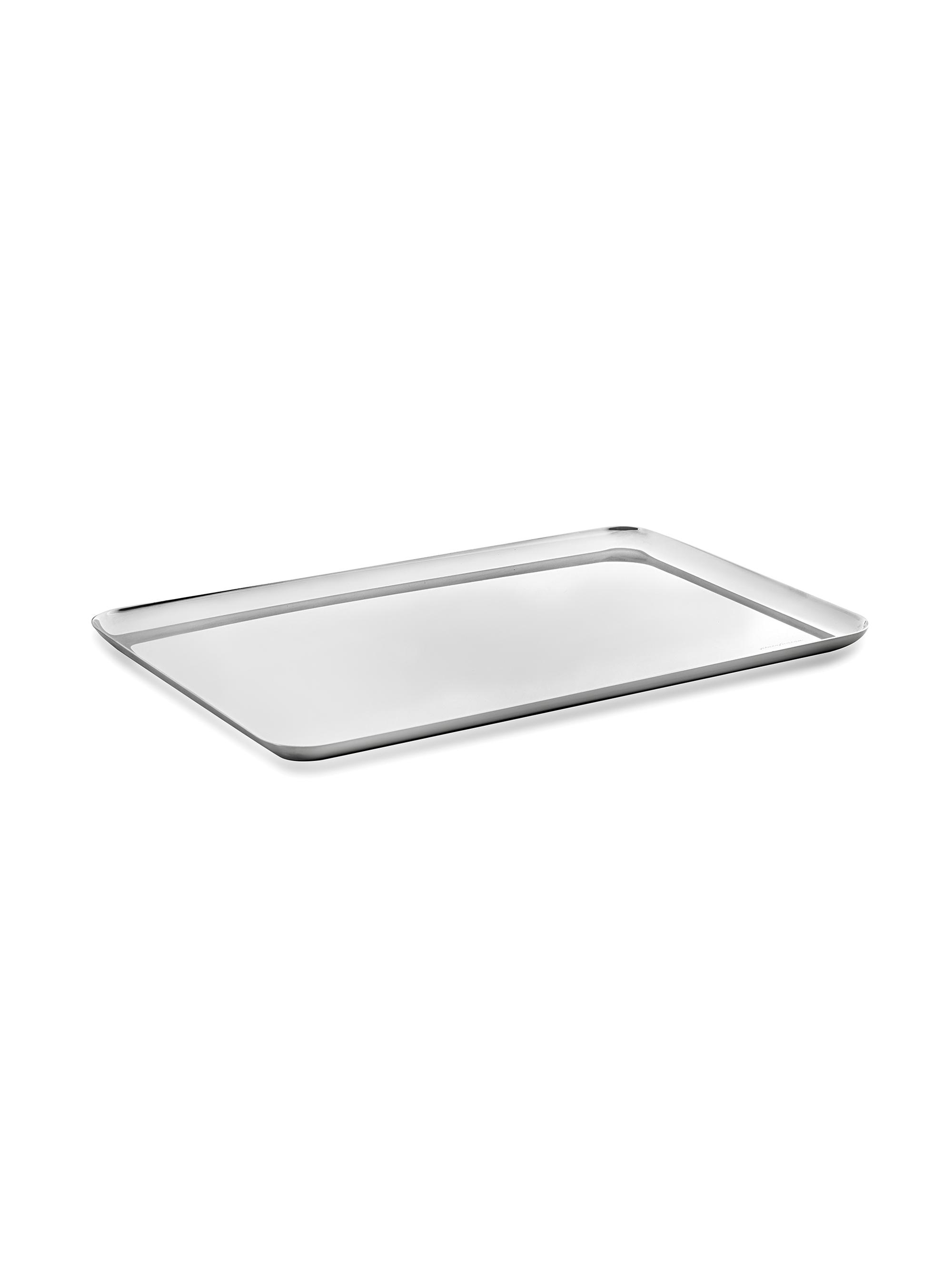 Mepra Rectangular Stainless Steel Tray - Silver