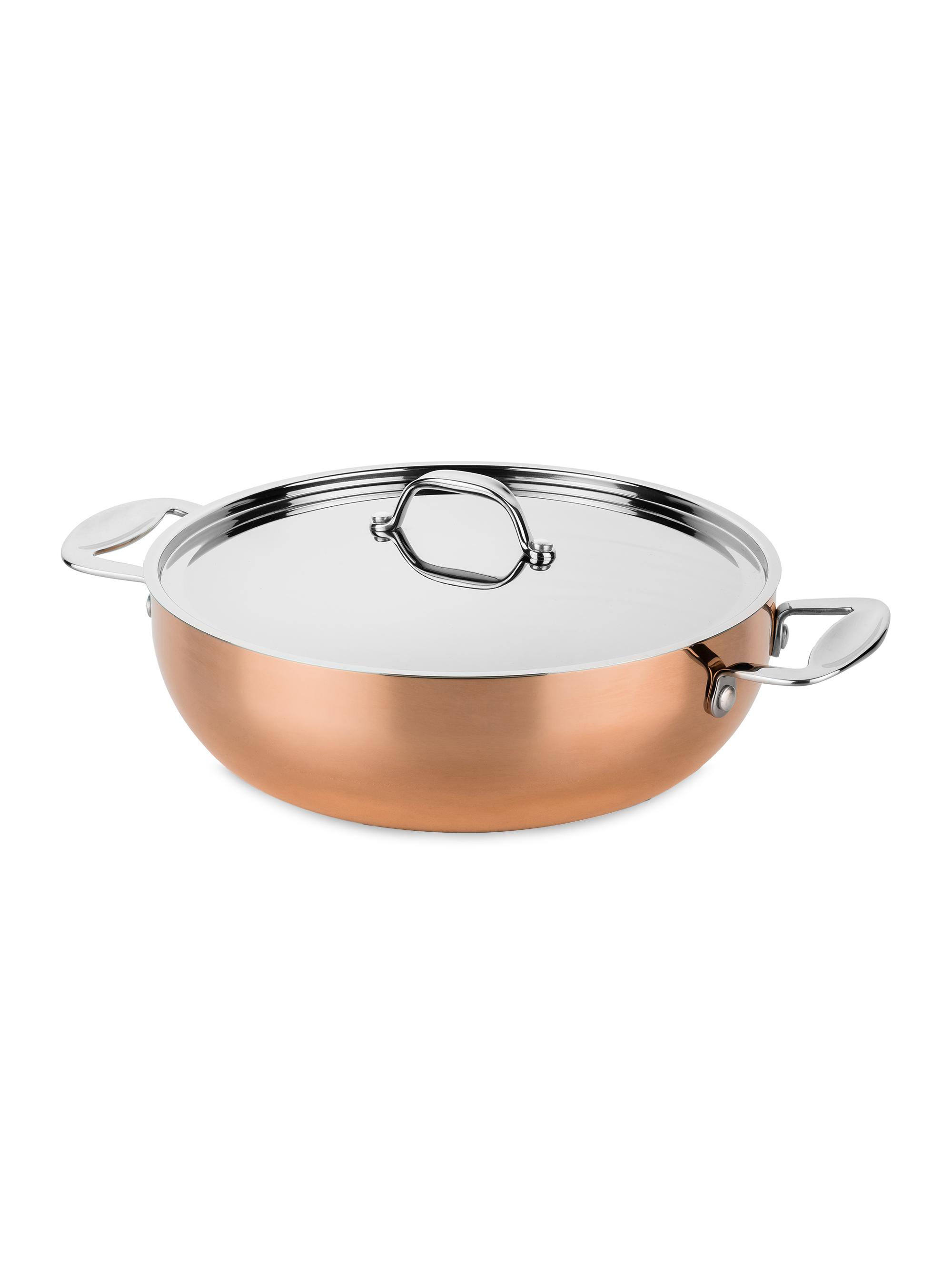 Mepra Toscana Copper Deep Saute Pan & Lid - Copper