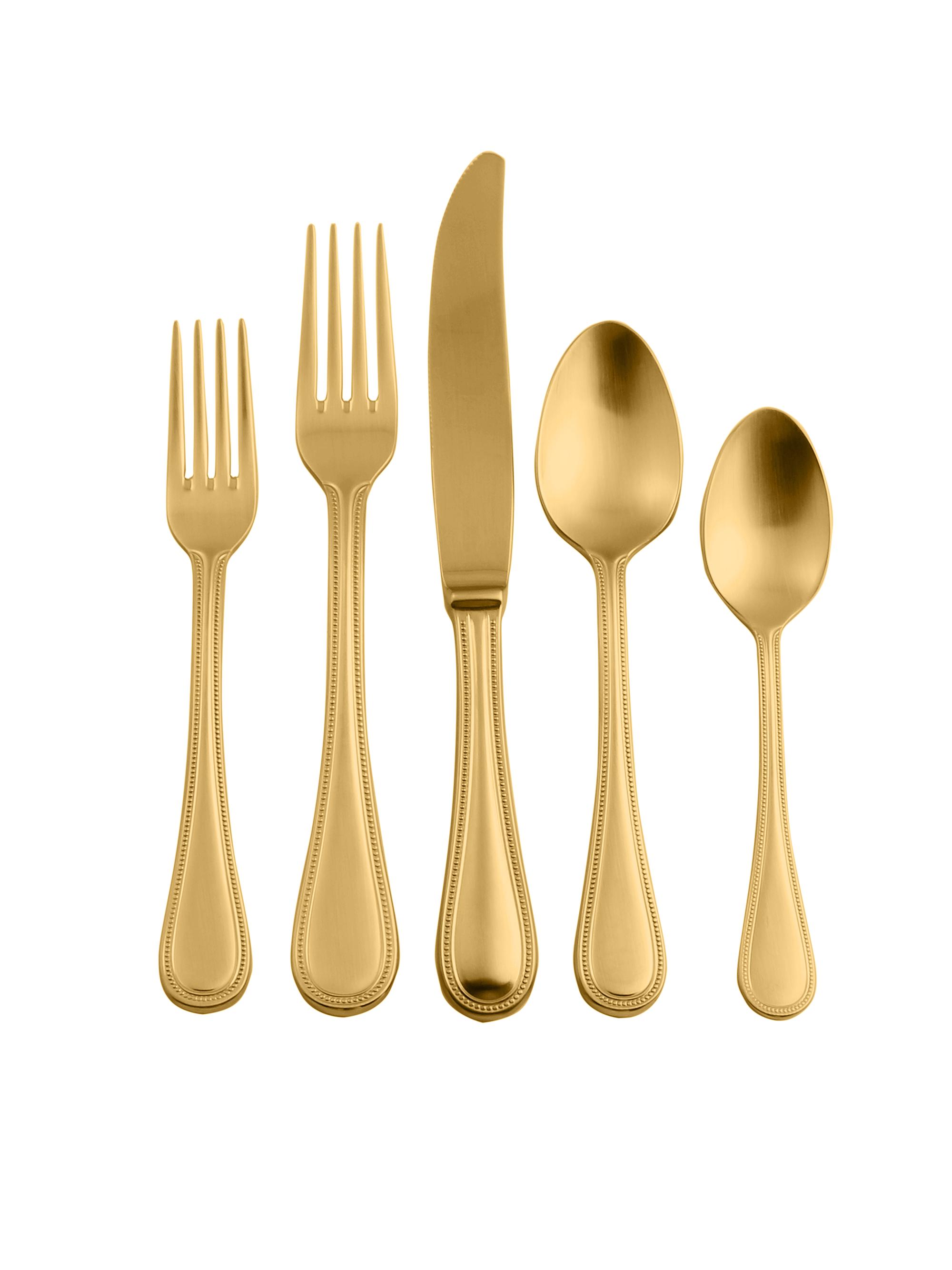 Mepra Perla 5-Piece Flatware Set - Gold