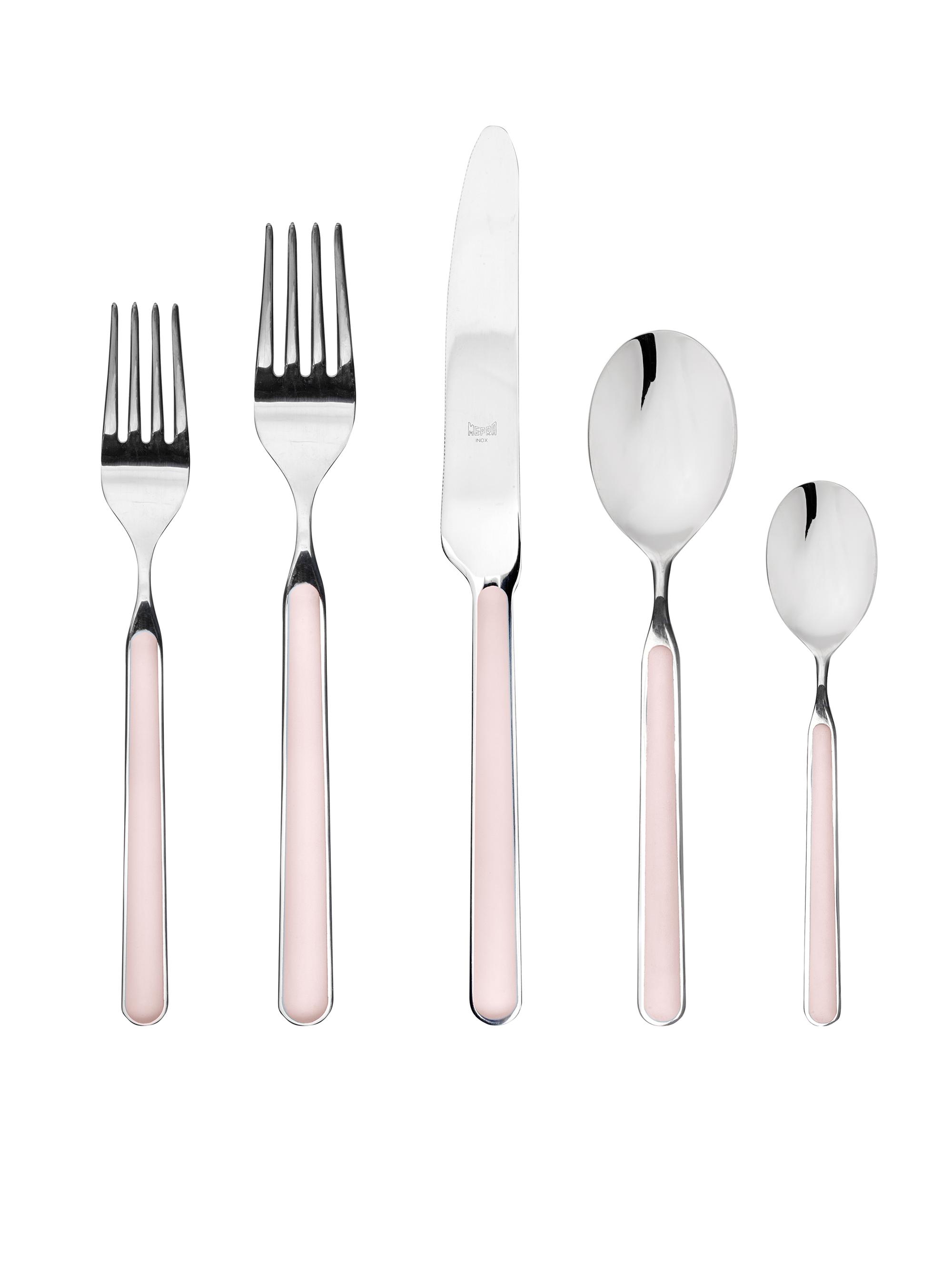 Mepra Fantasia 5-Piece Flatware Set - Pink