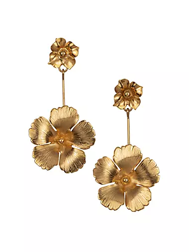 Kalina 18K Gold-Plated Drop Earrings