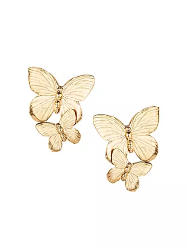 Papillon 18K Gold-Plated Earrings