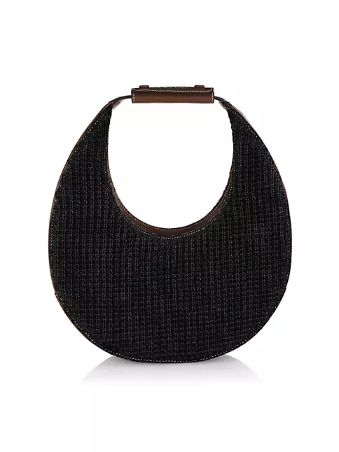 STAUD Women's Mini Moon Bag, Black, One Size: Handbags