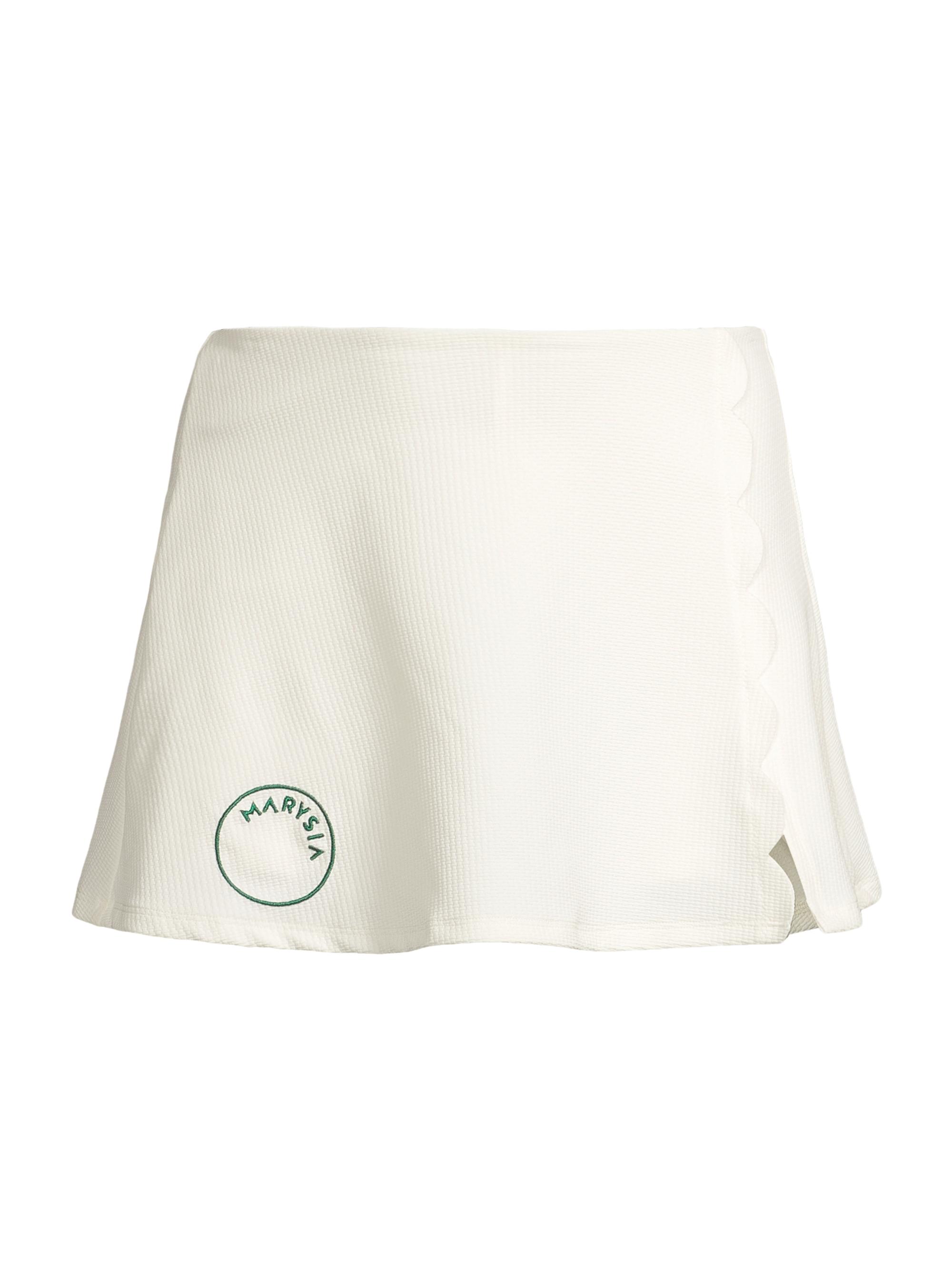 Marysia Women's Steffi Knit Logo Mini Skort - Coconut