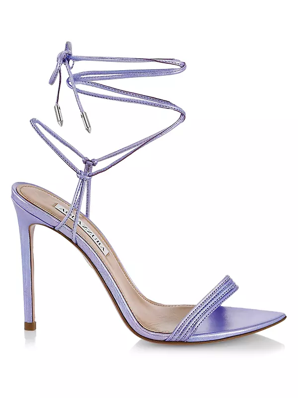Shoes displayed at Aquazzura personal appearance at Saks Fifth