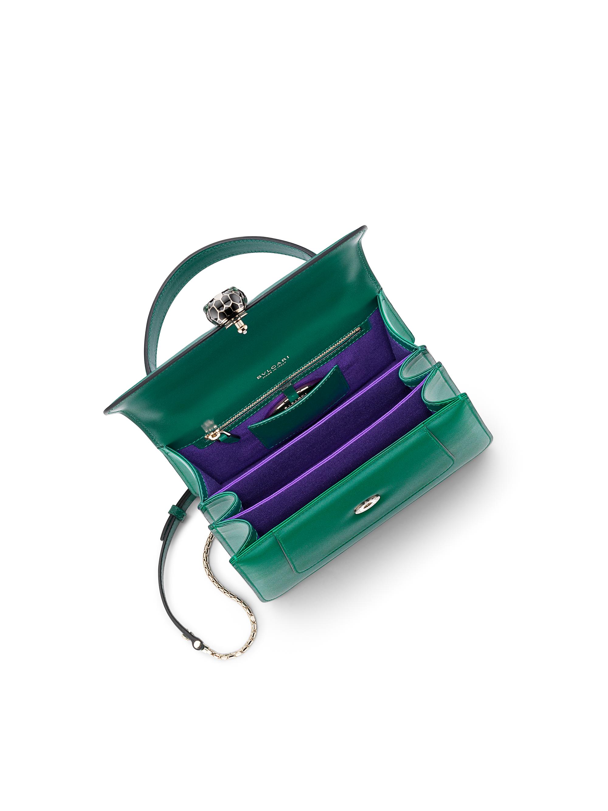 BVLGARI Large Serpenti Leather Top Handle Bag | Saks Fifth Avenue