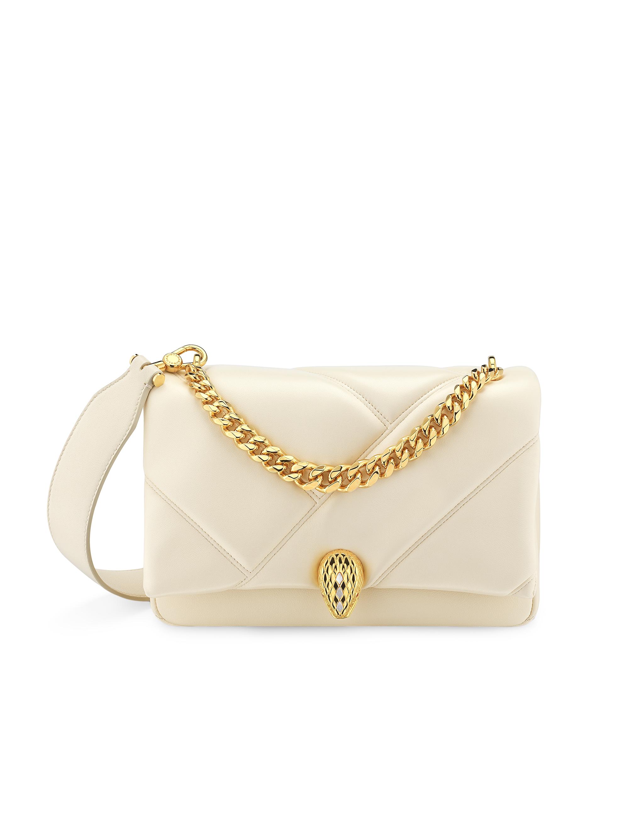 BVLGARI Women's Serpenti Cabochon Matelassé Leather Mini Bag -  Opal