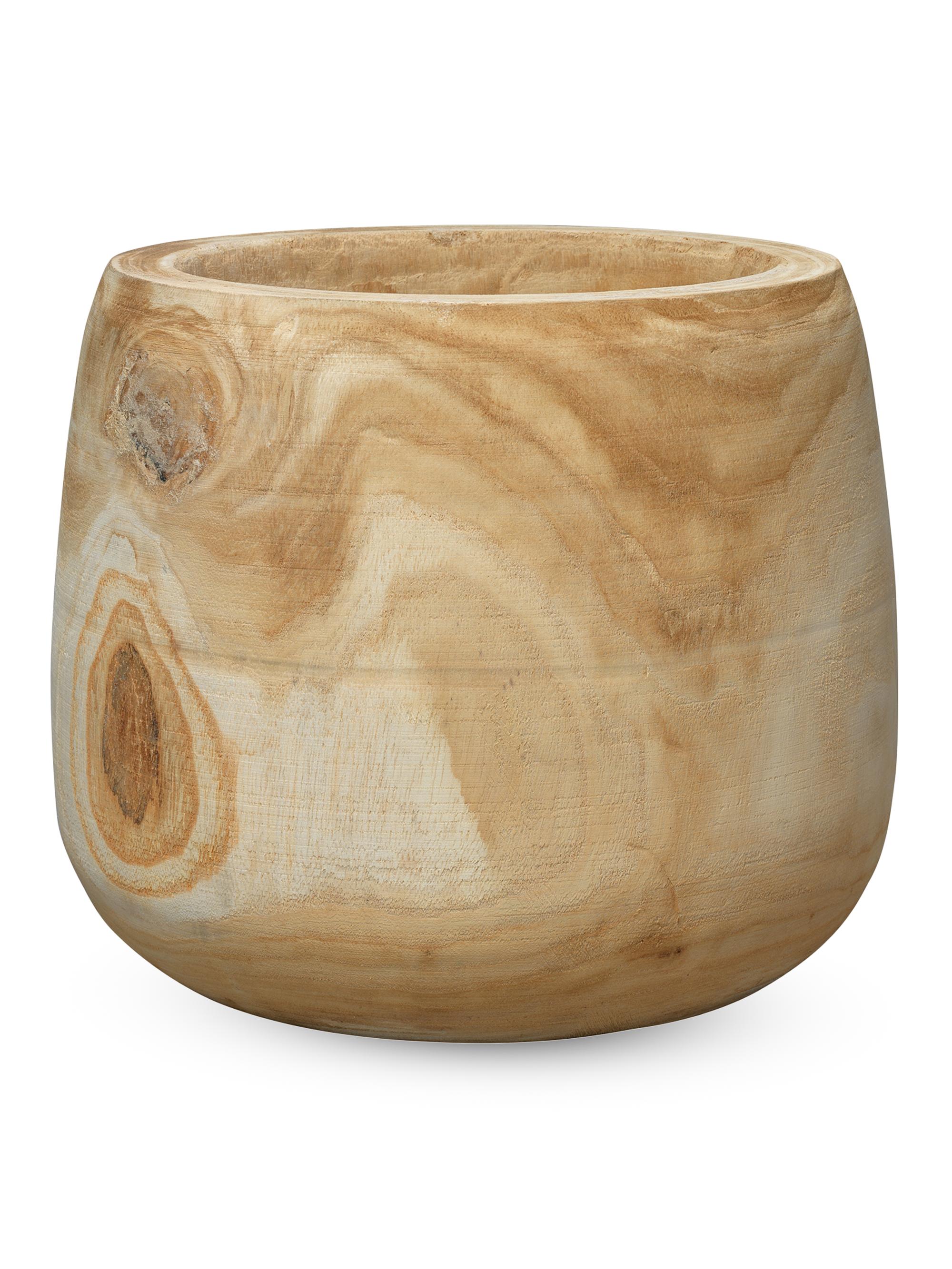 Jamie Young Co. Brea Wooden Vase - Natural Wood