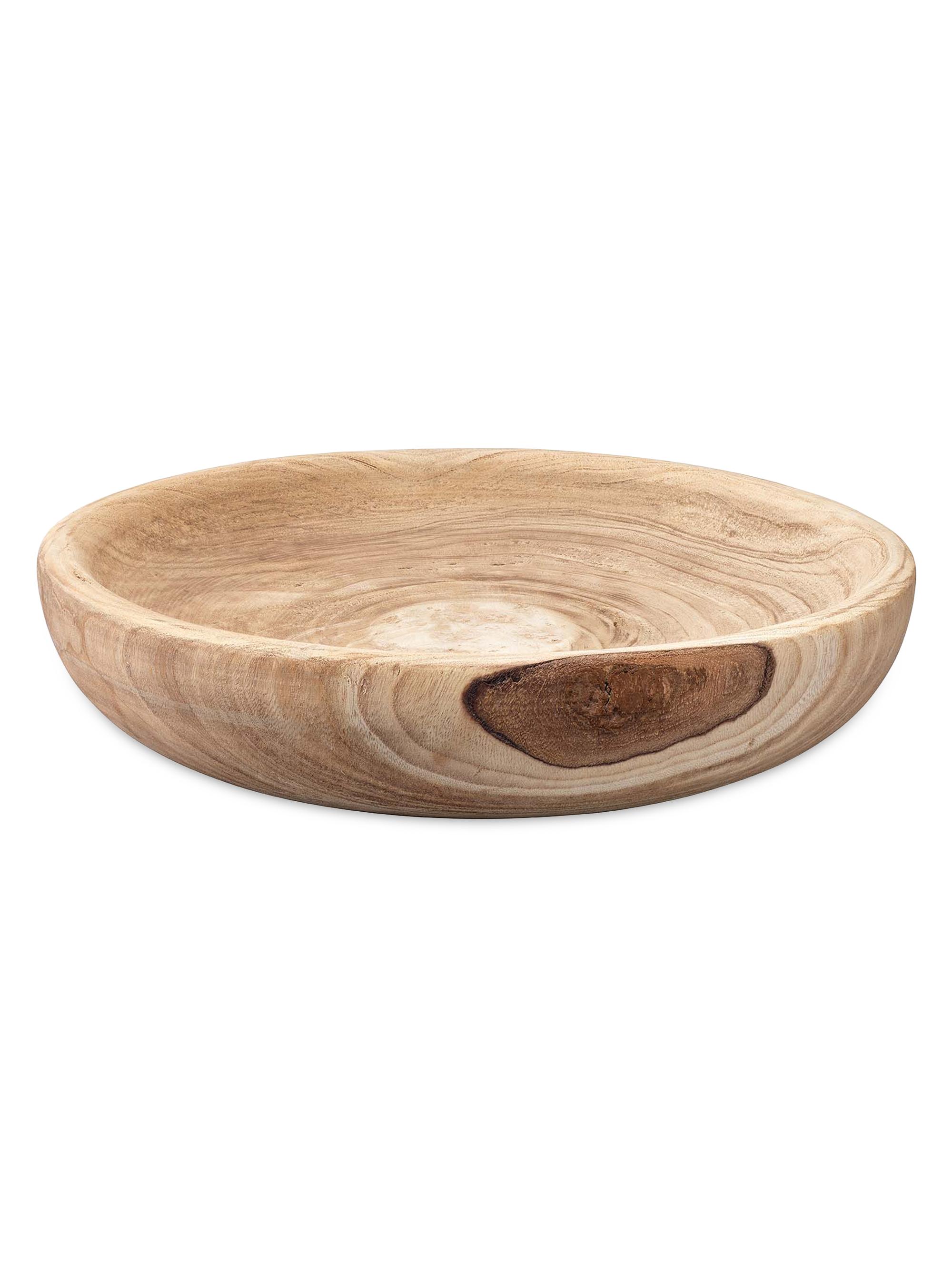 Jamie Young Co. Laurel Large Wooden Bowl - Natural Wood