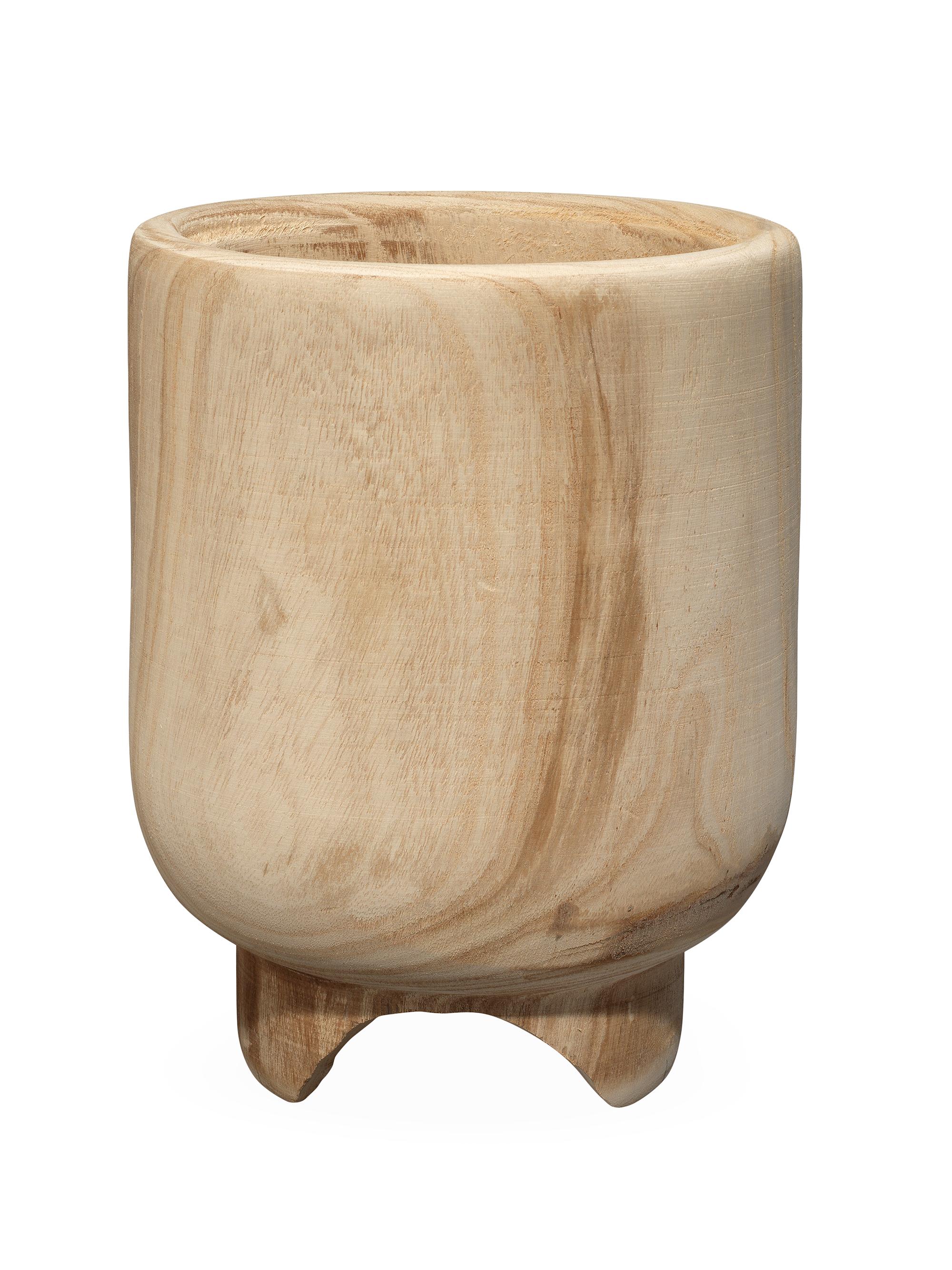 Jamie Young Co. Canyon Wooden Vase - Natural Wood
