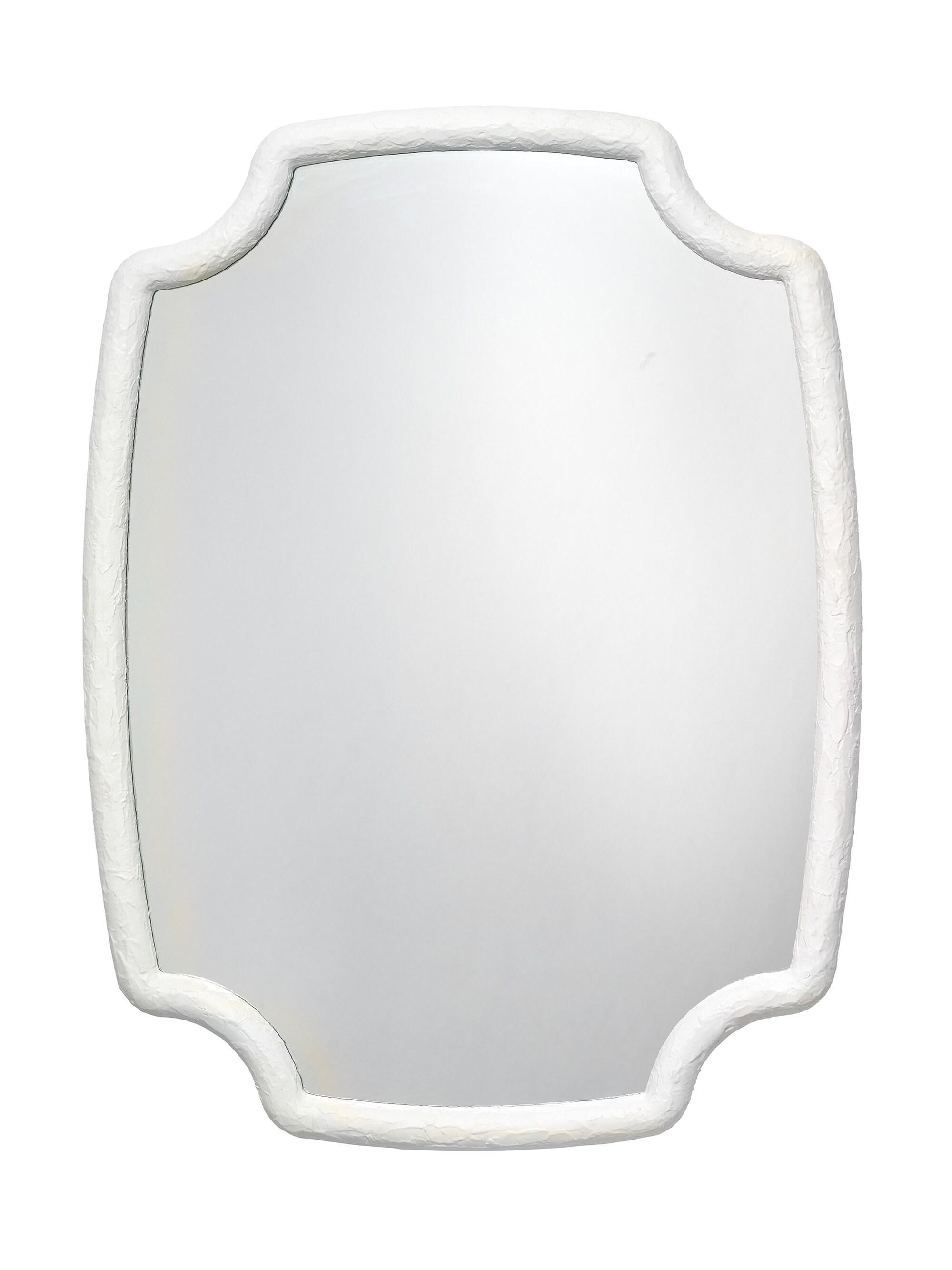 Jamie Young Co. Selene Resin Wall Mirror - Textured White