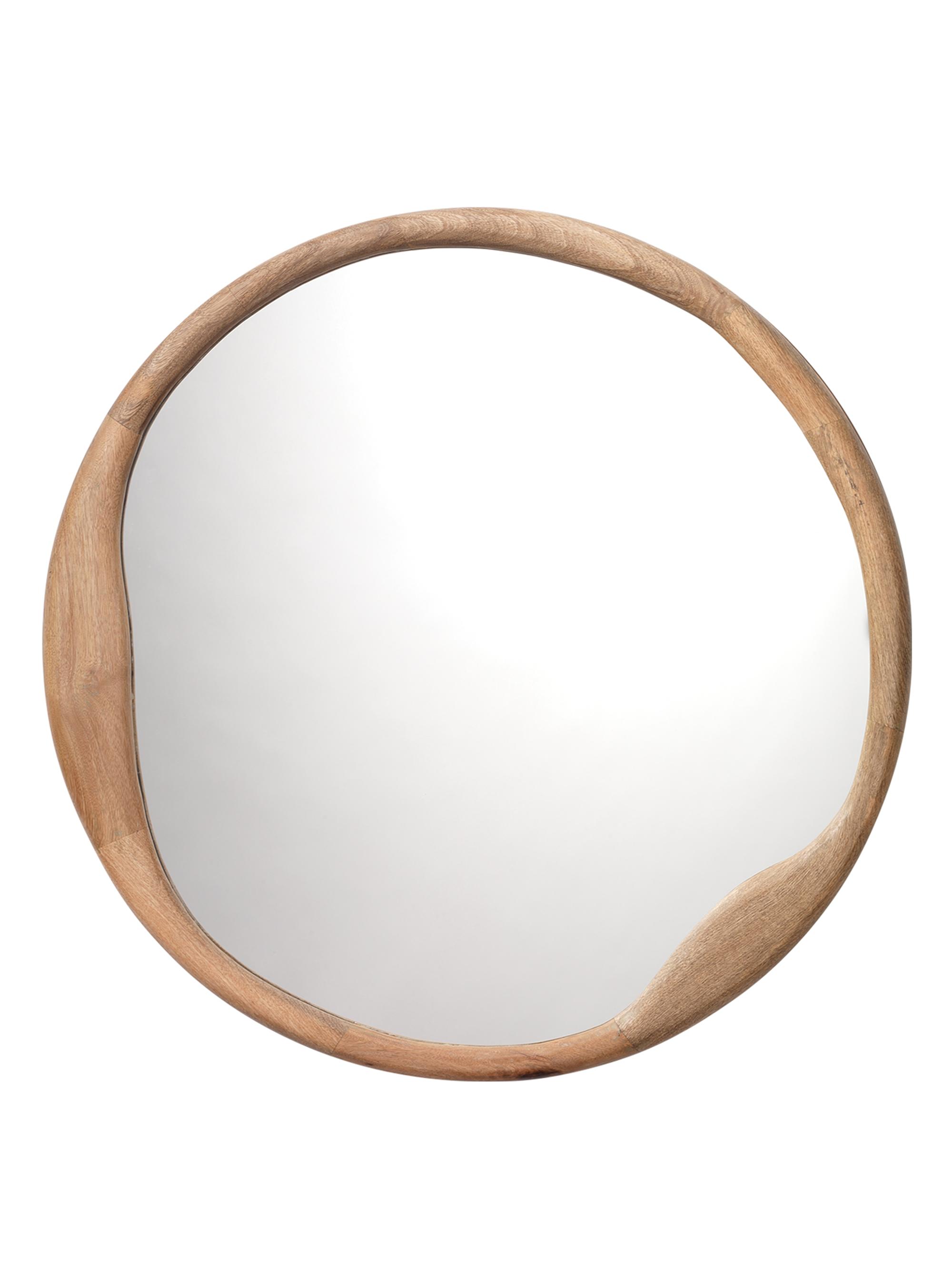 Jamie Young Co. Organic Wood Round Mirror - Natural Wood